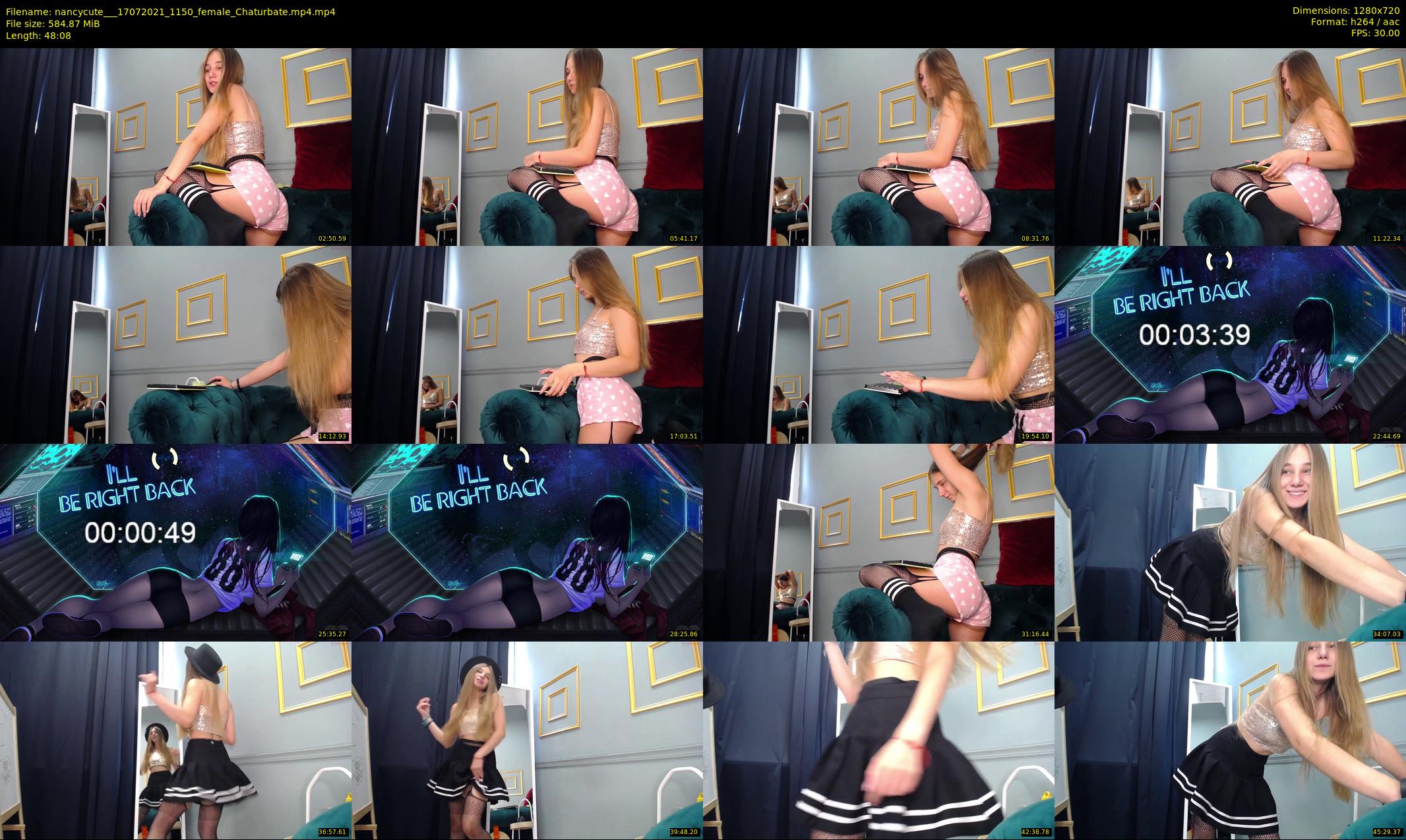 nancycute__ — 49 minute Chaturbate female cam show recording, 720p, Jul 17, 2021