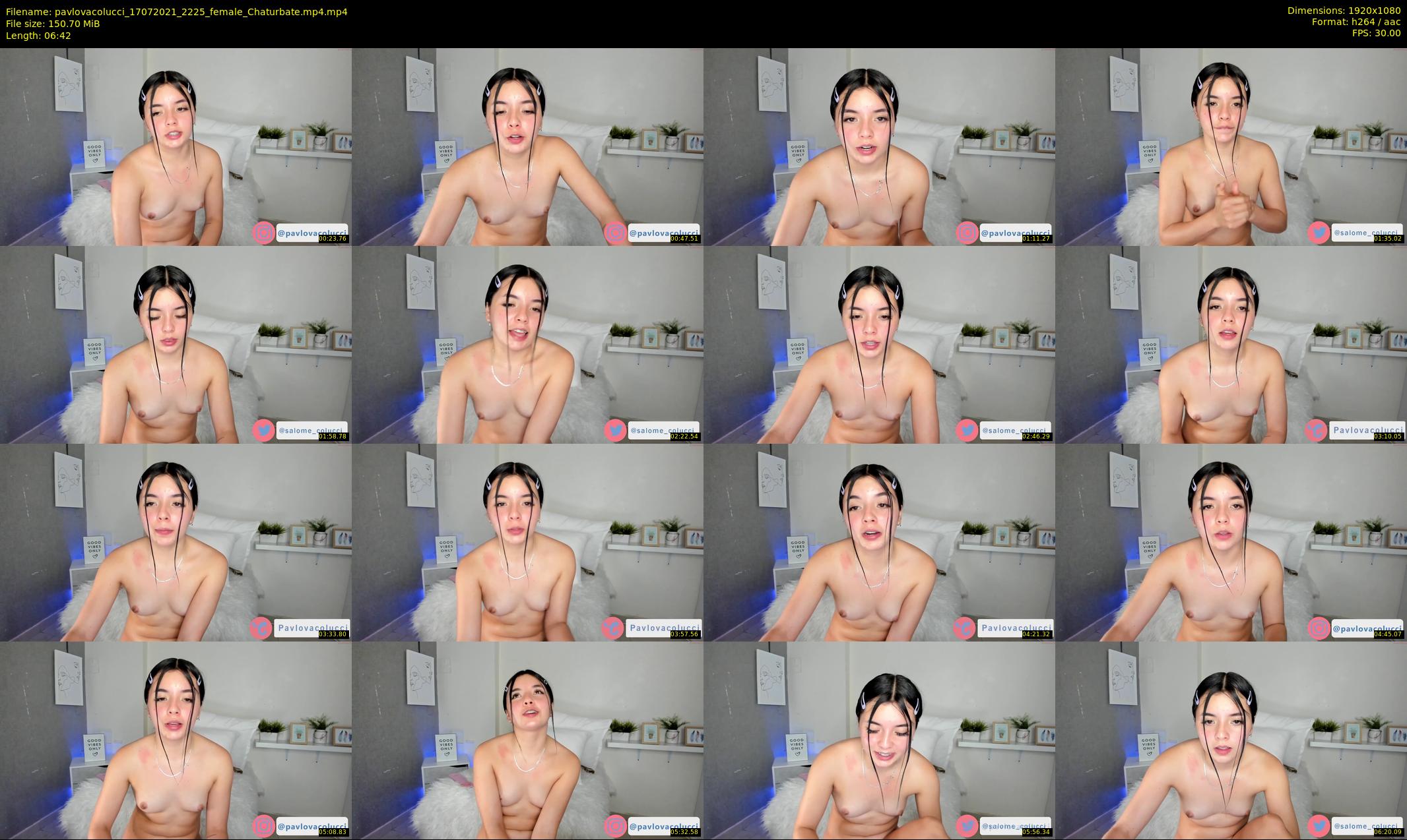 pavlovacolucci — 7 minute Chaturbate female cam show recording, 1080p, Jul 17, 2021