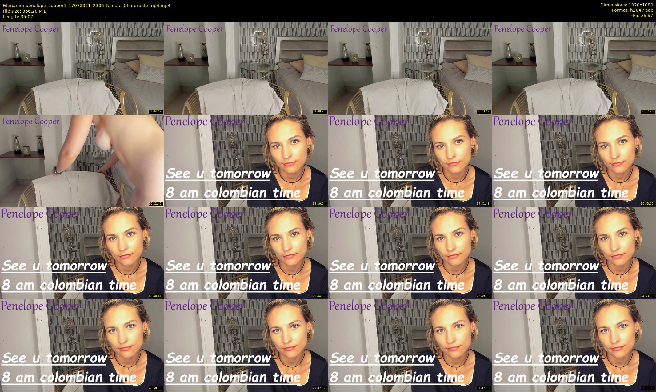 penelope_cooper1 — 36 minute Chaturbate female cam show recording, 1080p, Jul 17, 2021