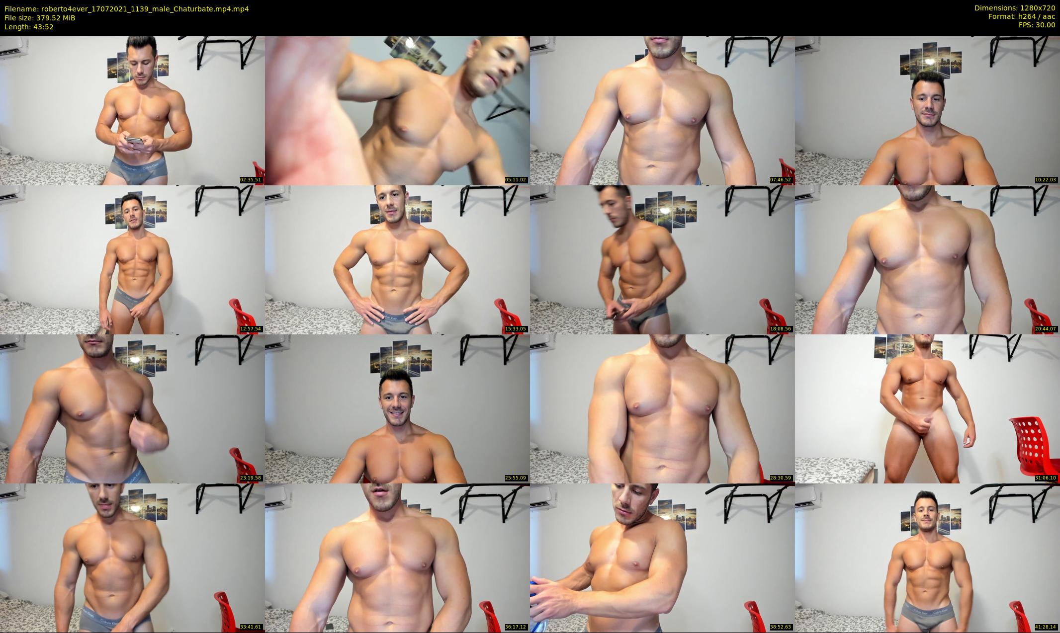 roberto4ever — 44 minute Chaturbate male cam show recording, 720p, Jul 17, 2021