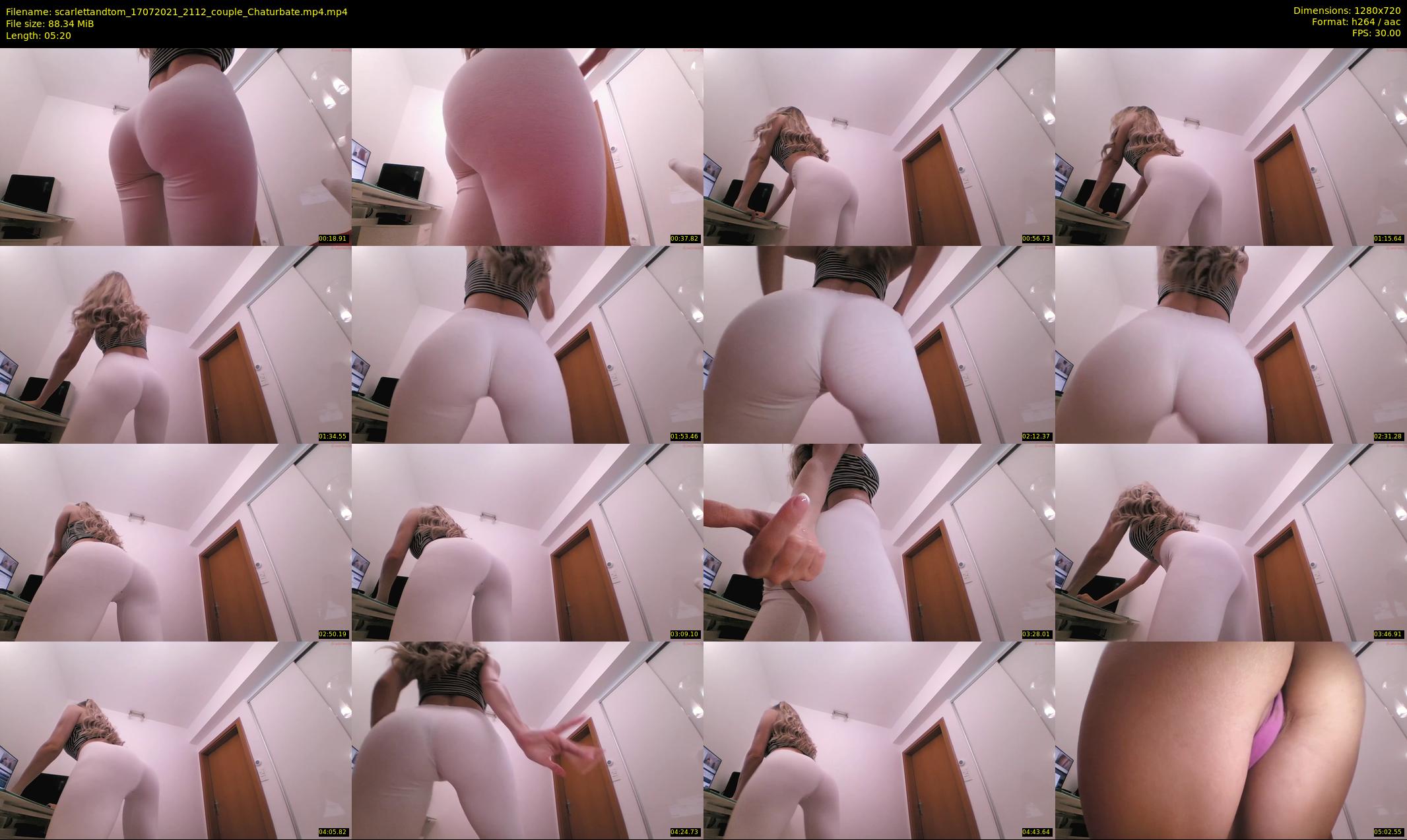 scarlettandtom — 6 minute Chaturbate couple cam show recording, 720p, Jul 17, 2021