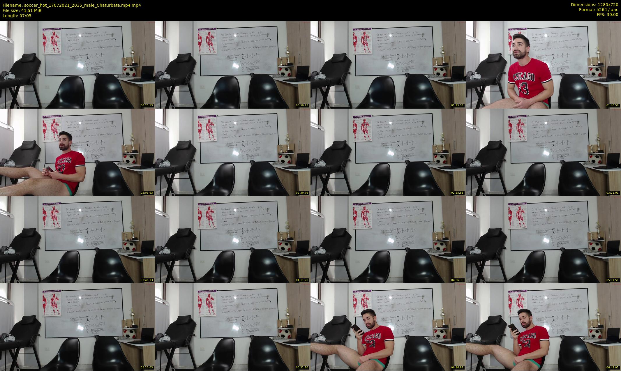 soccer_hot — 8 minute Chaturbate male cam show recording, 720p, Jul 17, 2021