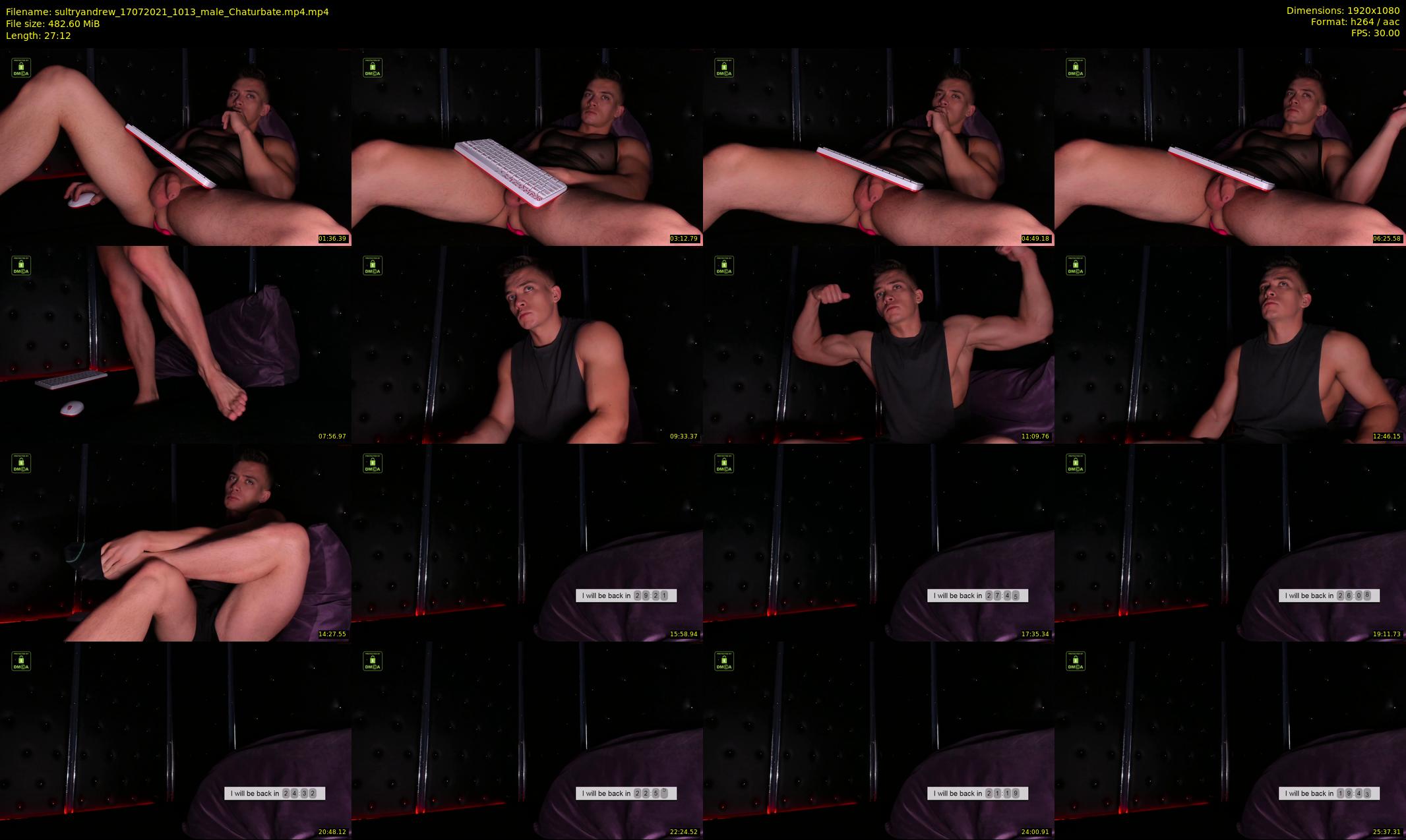 sultryandrew — 28 minute Chaturbate male cam show recording, 1080p, Jul 17, 2021