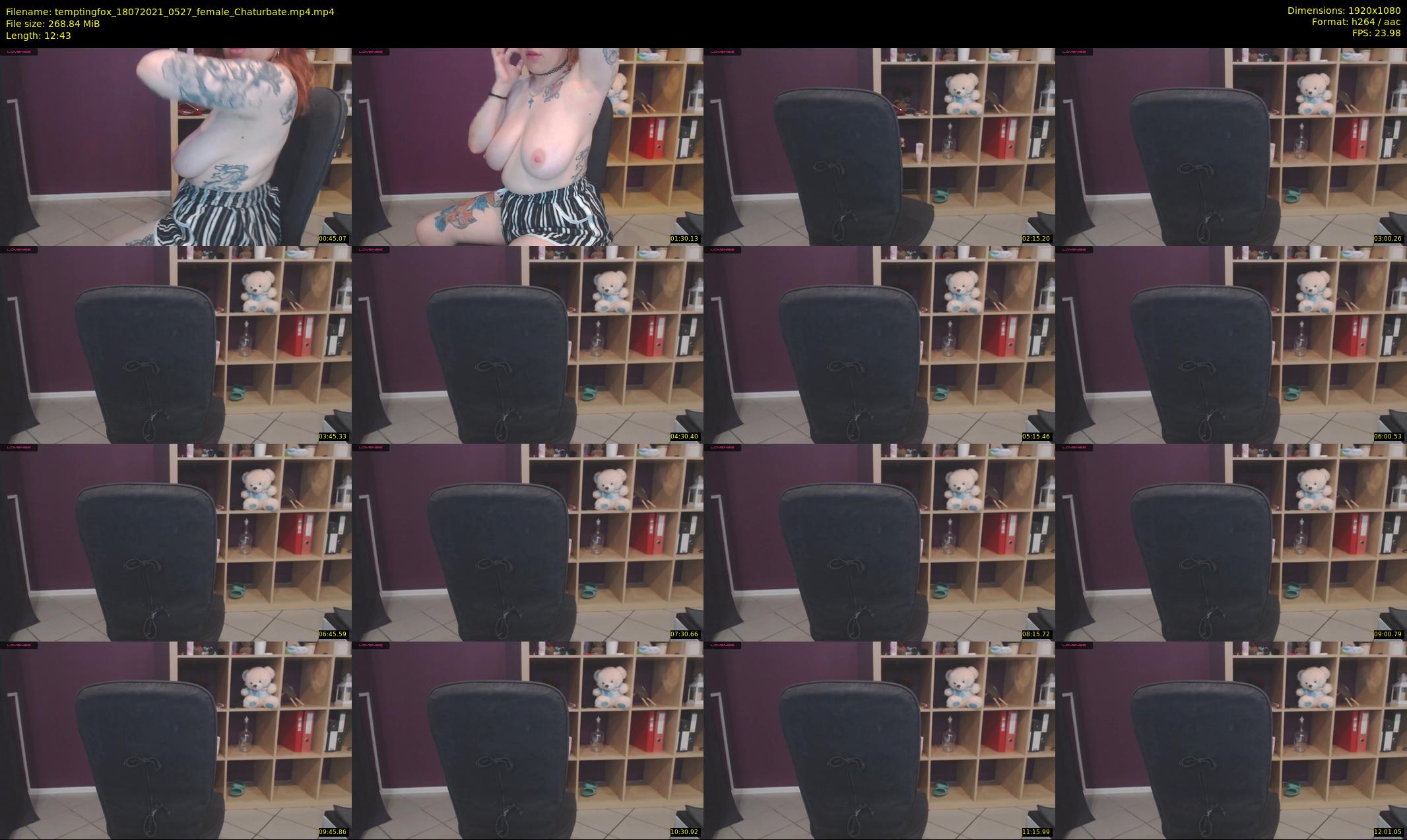temptingfox — 13 minute Chaturbate female cam show recording, 1080p, Jul 18, 2021