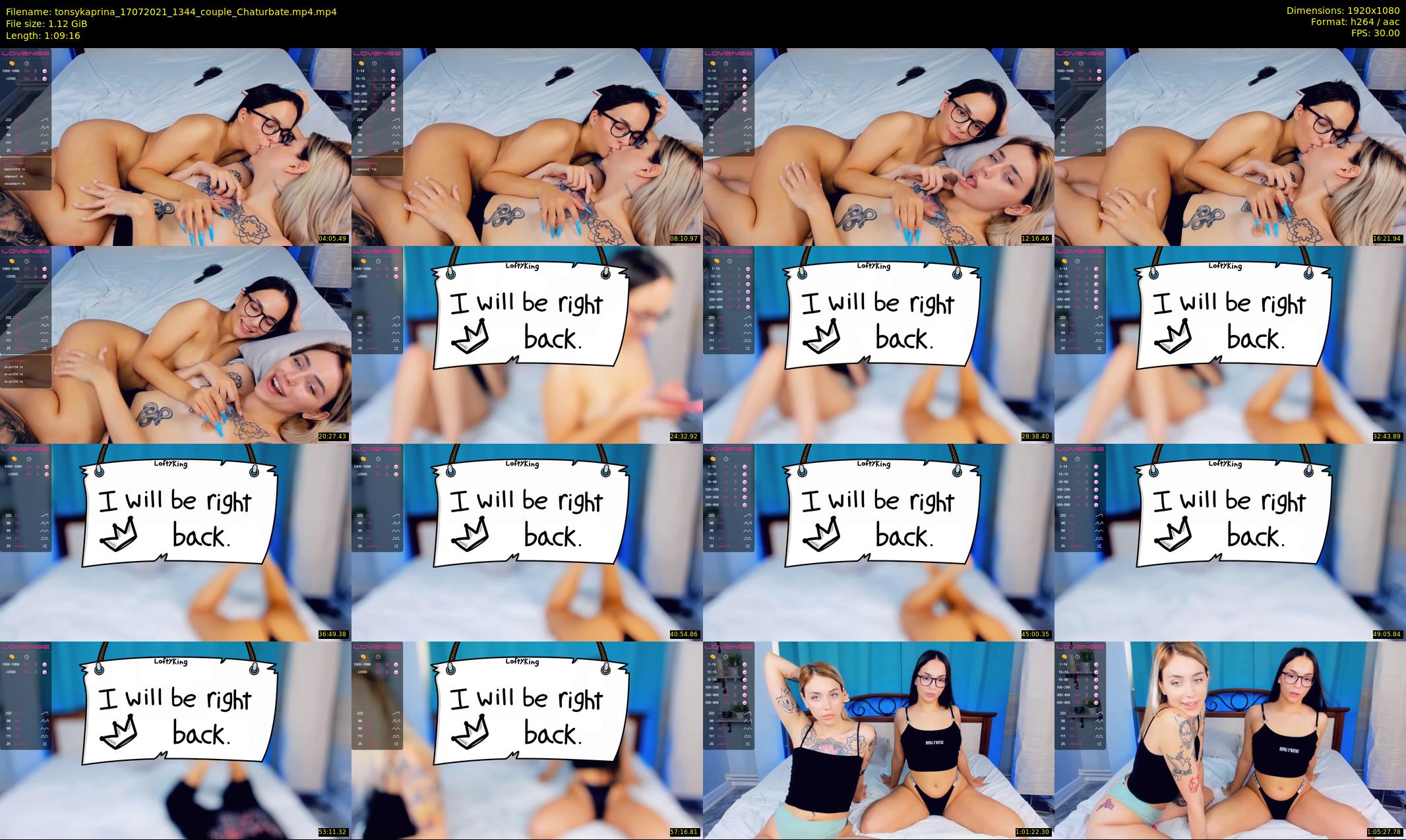 tonsykaprina — 70 minute Chaturbate couple cam show recording, 1080p, Jul 17, 2021