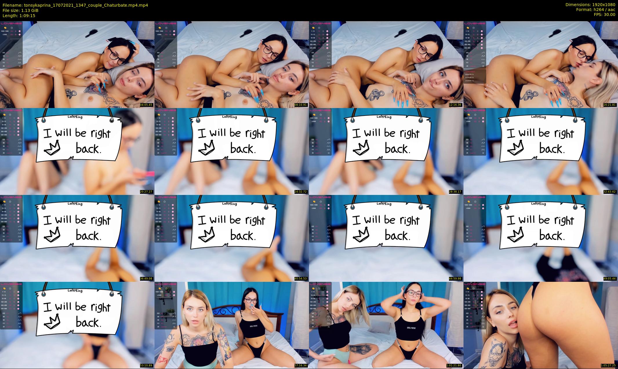 tonsykaprina — 70 minute Chaturbate couple cam show recording, 1080p, Jul 17, 2021