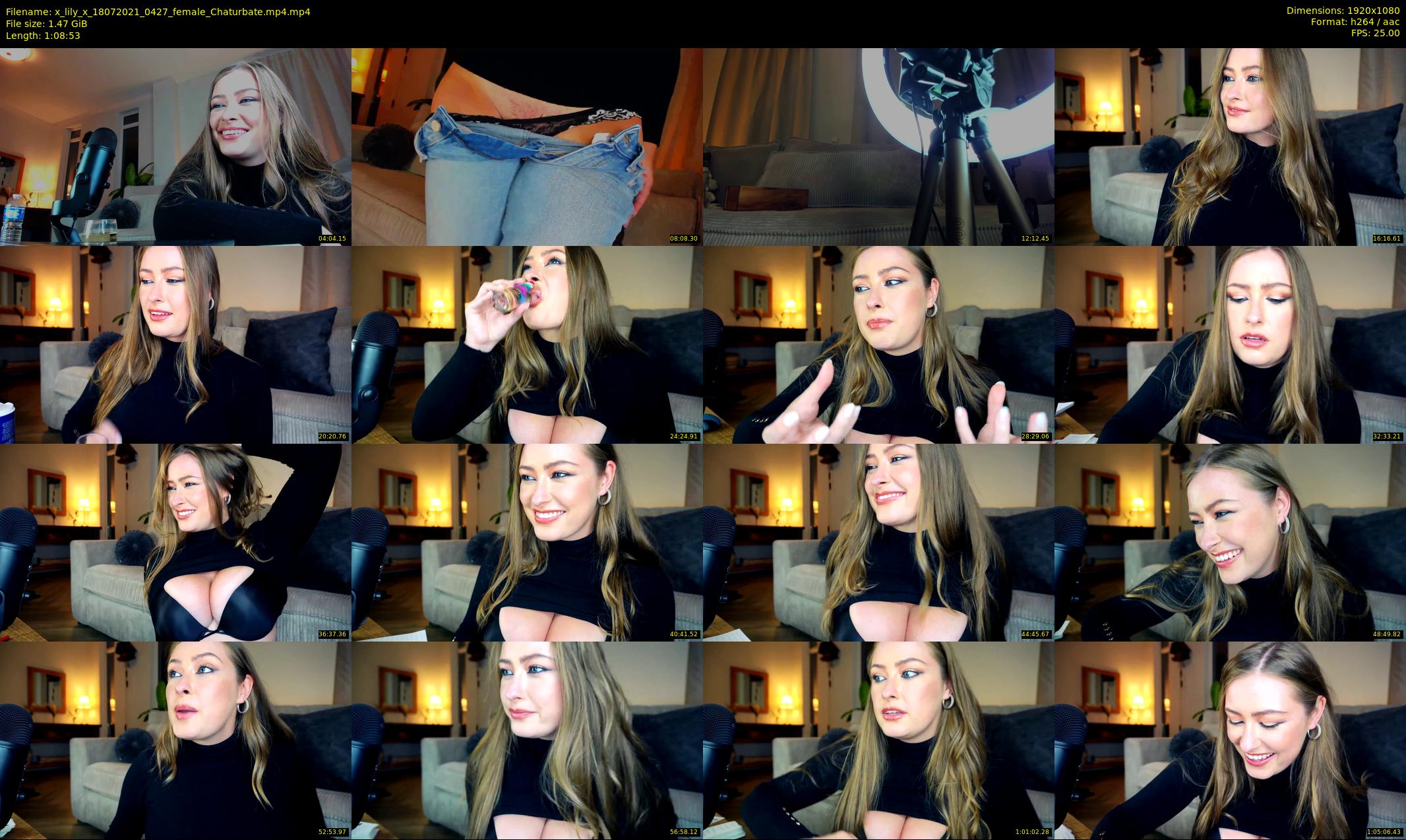 x_lily_x — 69 minute Chaturbate female cam show recording, 1080p, Jul 18, 2021