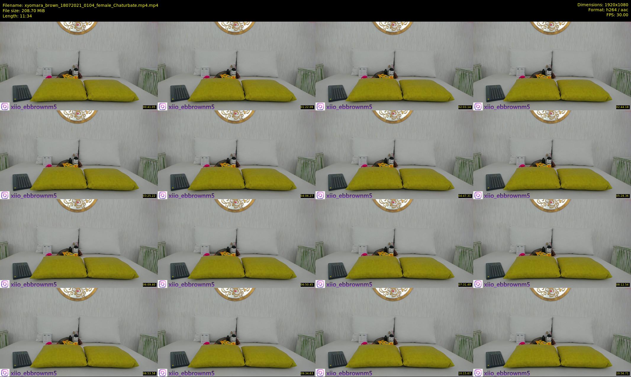 xyomara_brown — 12 minute Chaturbate female cam show recording, 1080p, Jul 18, 2021