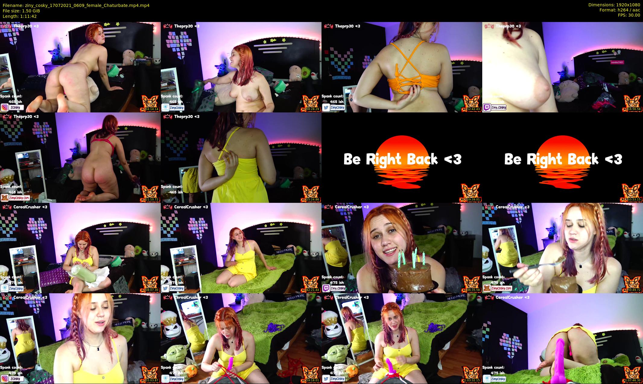 ziny_cosky — 72 minute Chaturbate female cam show recording, 1080p, Jul 17, 2021