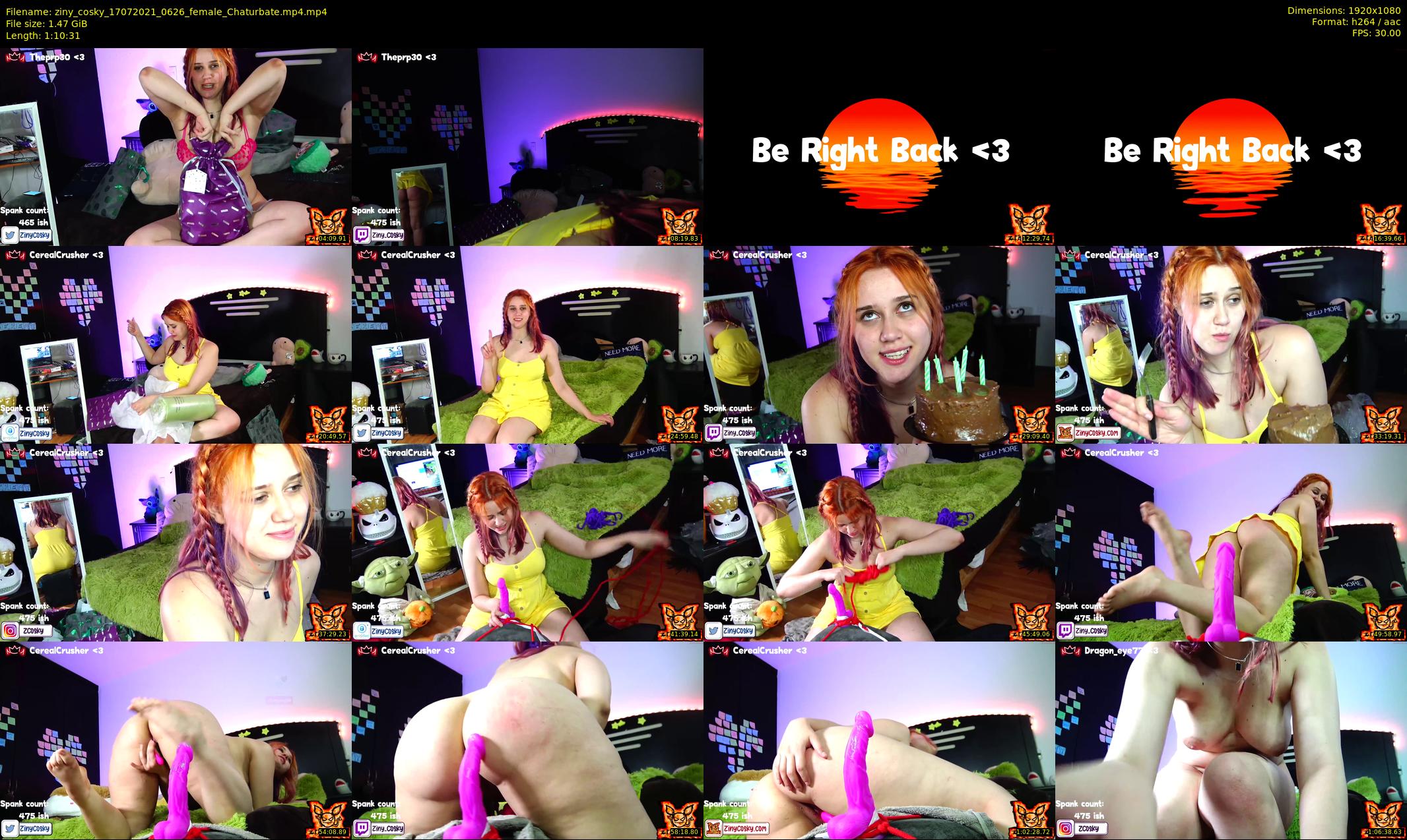 ziny_cosky — 71 minute Chaturbate female cam show recording, 1080p, Jul 17, 2021