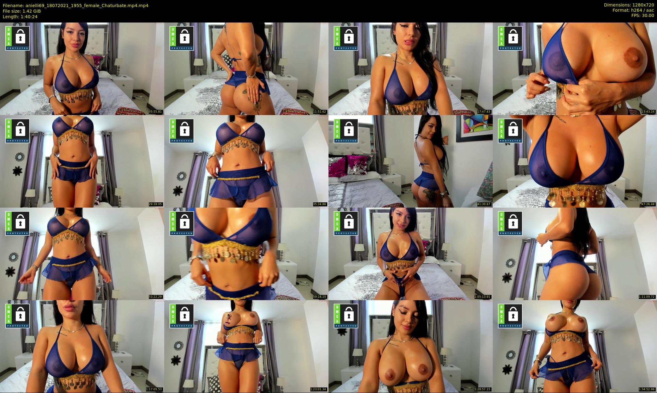 anielli69 — 101 minute Chaturbate female cam show recording, 720p, Jul 18, 2021