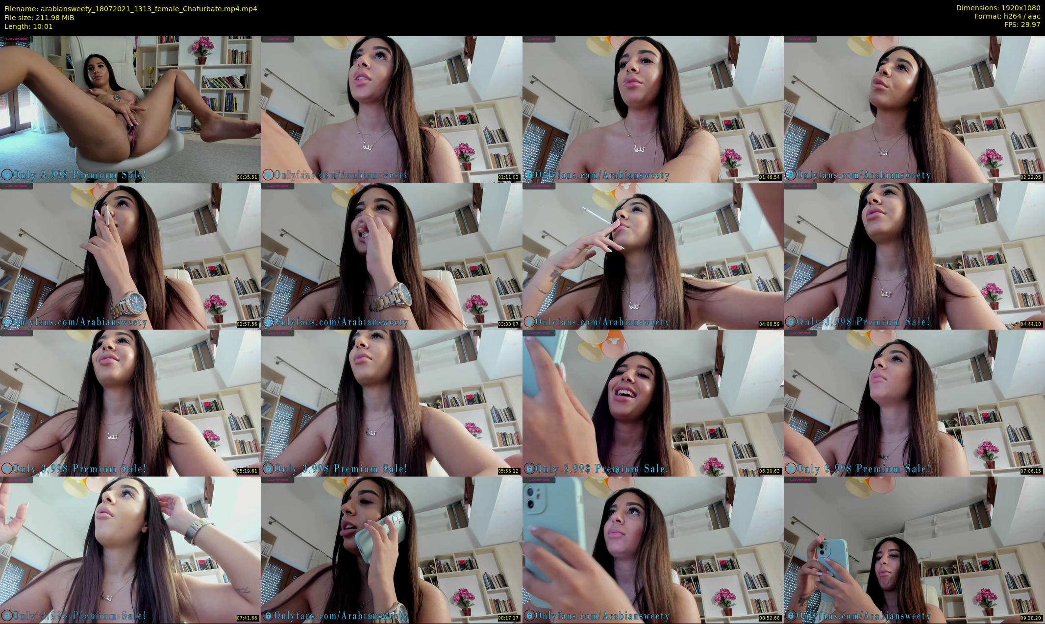arabiansweety — 11 minute Chaturbate female cam show recording, 1080p, Jul 18, 2021
