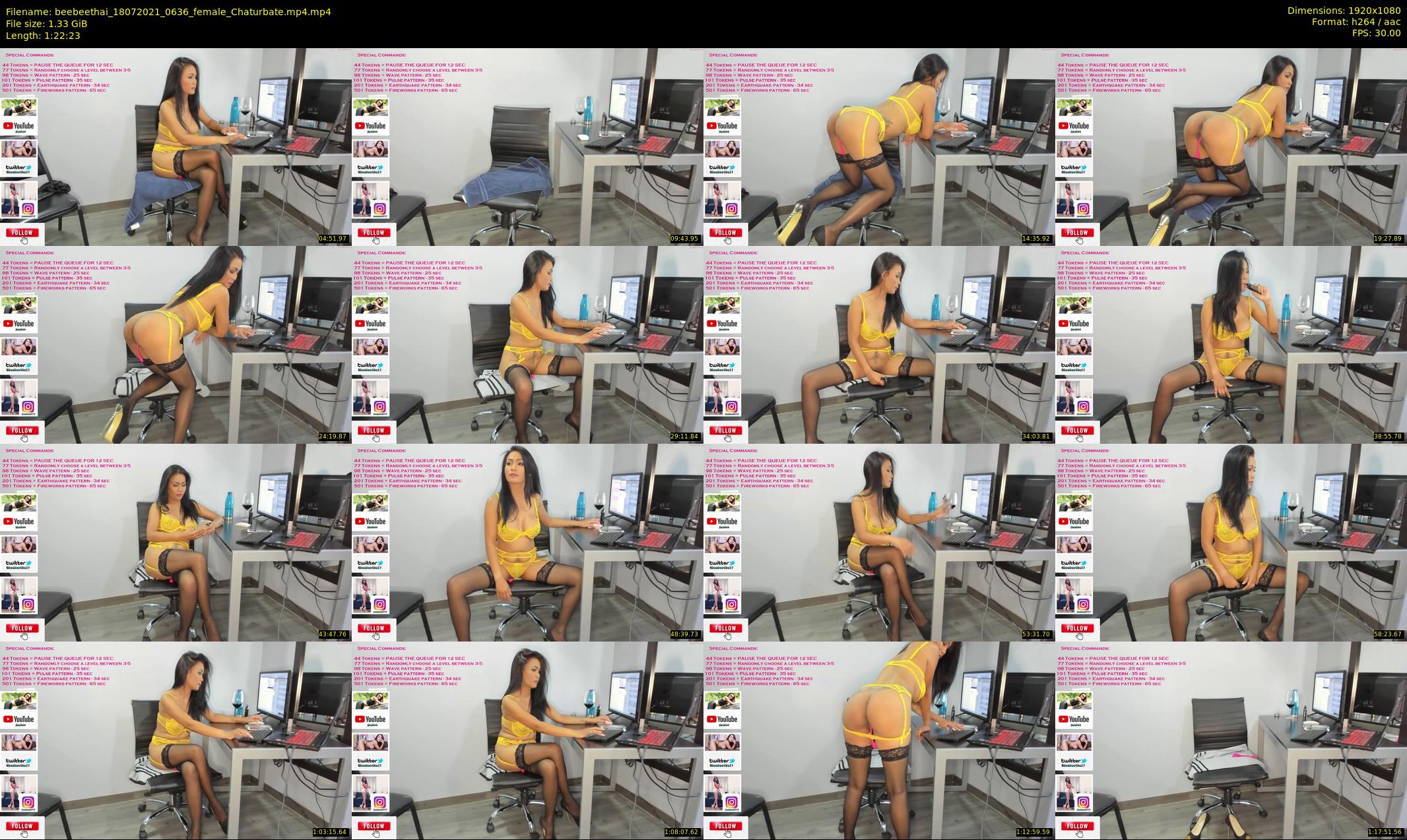beebeethai — 83 minute Chaturbate female cam show recording, 1080p, Jul 18, 2021