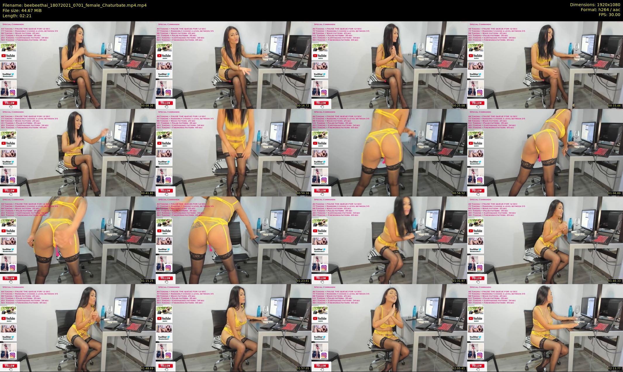 beebeethai — 3 minute Chaturbate female cam show recording, 1080p, Jul 18, 2021