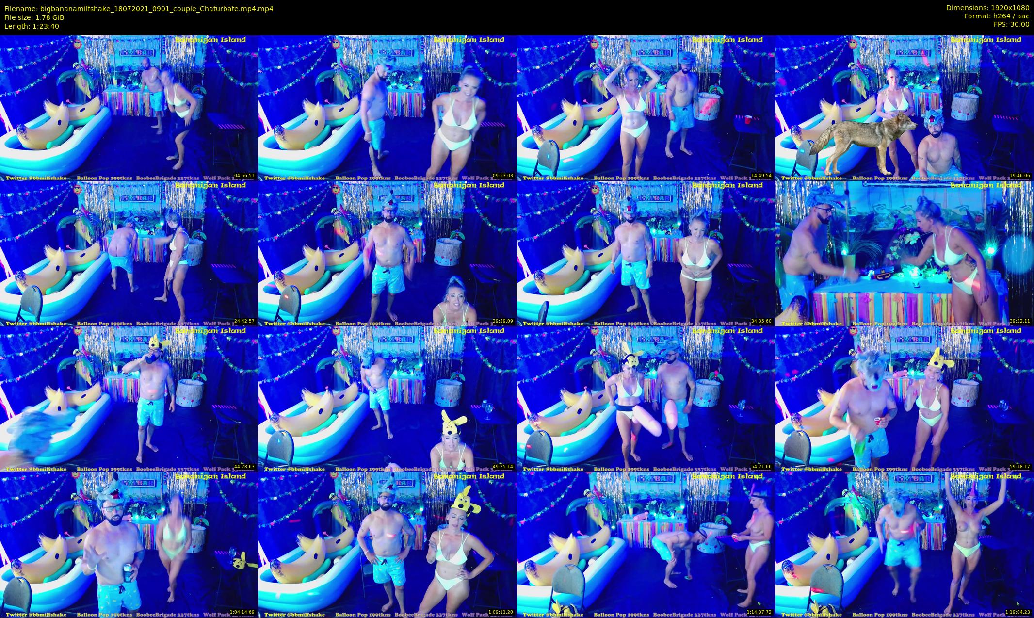 bigbananamilfshake — 84 minute Chaturbate couple cam show recording, 1080p, Jul 18, 2021