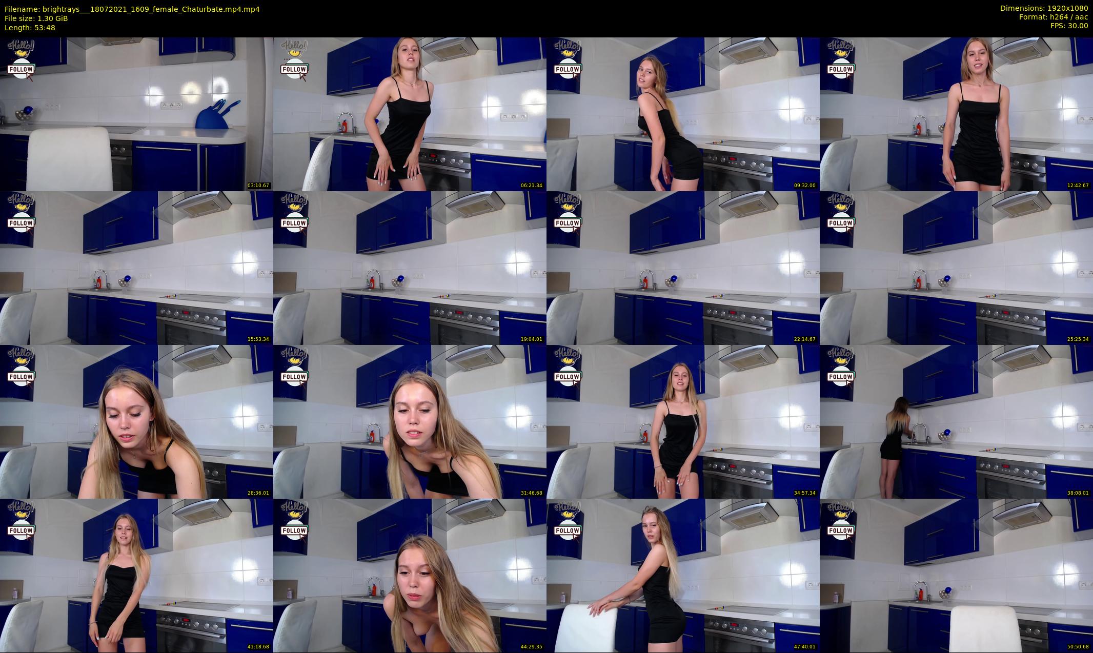 brightrays__ — 54 minute Chaturbate female cam show recording, 1080p, Jul 18, 2021