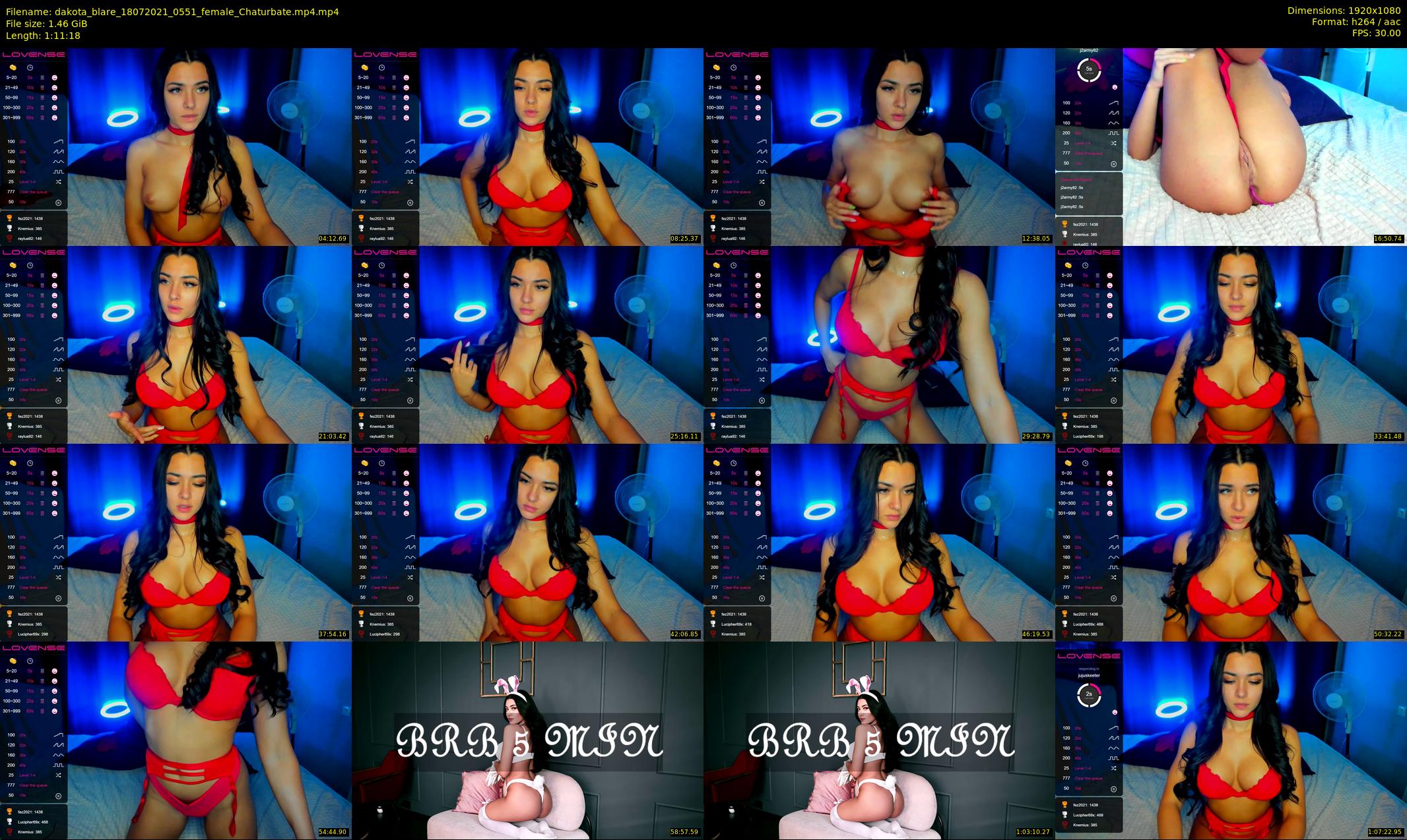 dakota_blare — 72 minute Chaturbate female cam show recording, 1080p, Jul 18, 2021