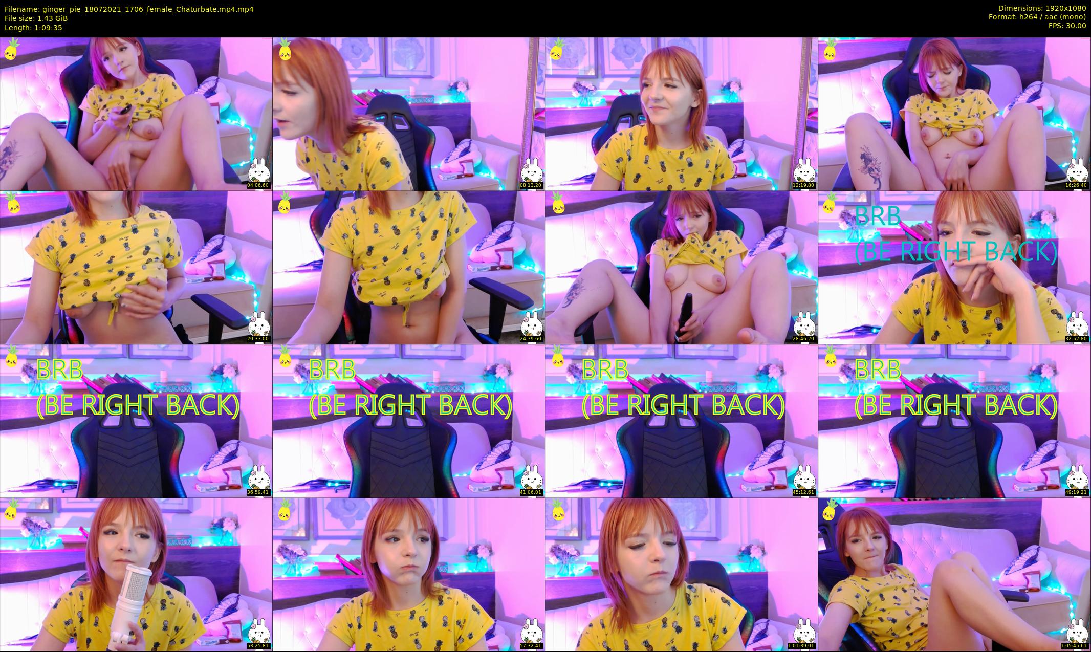 ginger_pie — 70 minute Chaturbate female cam show recording, 1080p, Jul 18, 2021