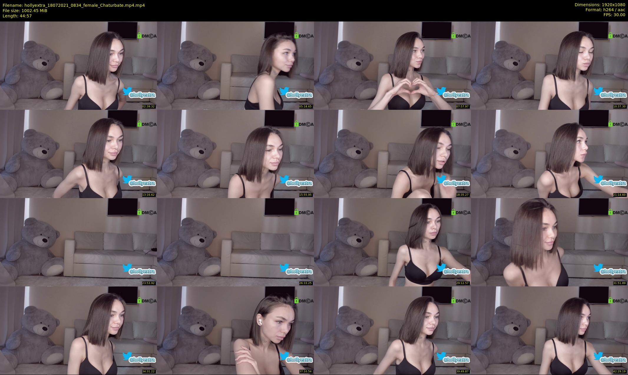 hollyextra — 45 minute Chaturbate female cam show recording, 1080p, Jul 18, 2021