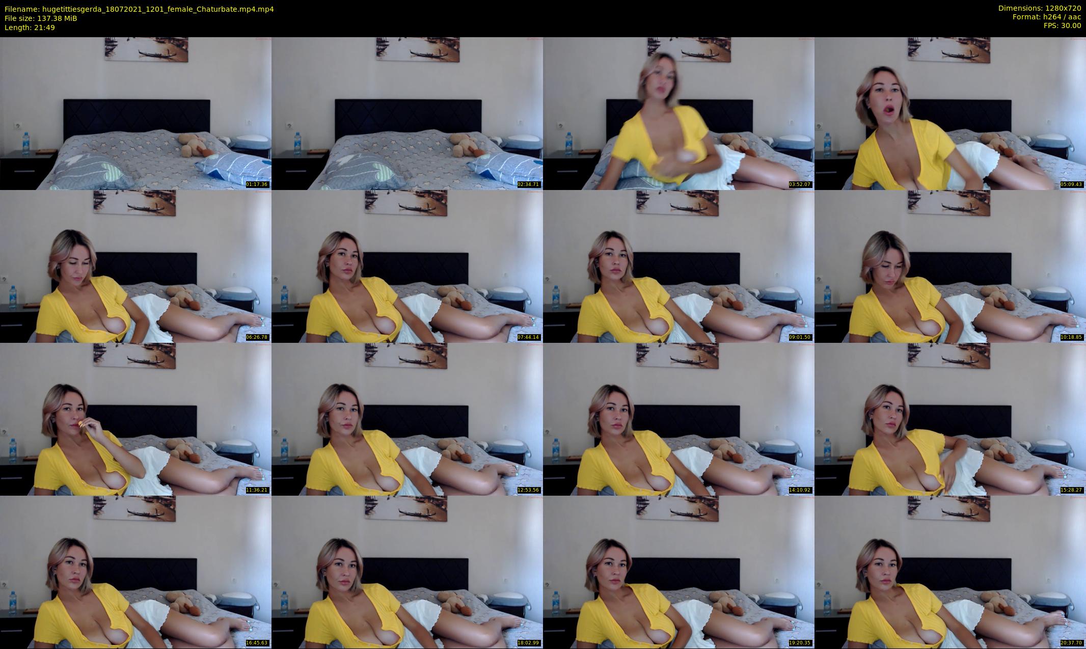 hugetittiesgerda — 22 minute Chaturbate female cam show recording, 720p, Jul 18, 2021