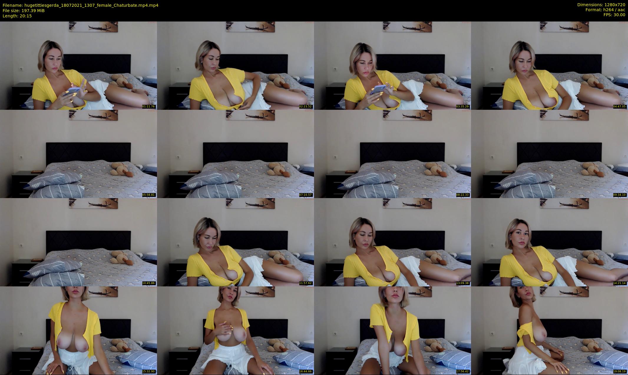hugetittiesgerda — 21 minute Chaturbate female cam show recording, 720p, Jul 18, 2021