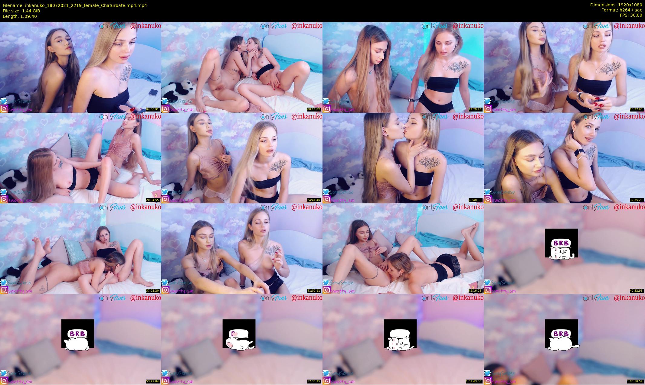 inkanuko — 70 minute Chaturbate couple cam show recording, 1080p, Jul 18, 2021