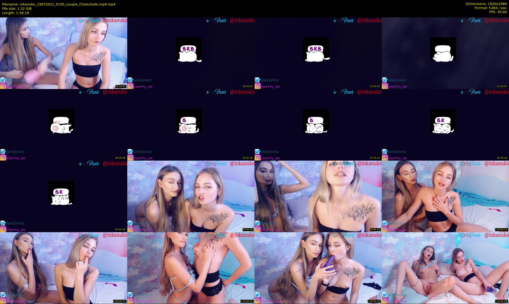 inkanuko — 91 minute Chaturbate couple cam show recording, 1080p, Jul 19, 2021