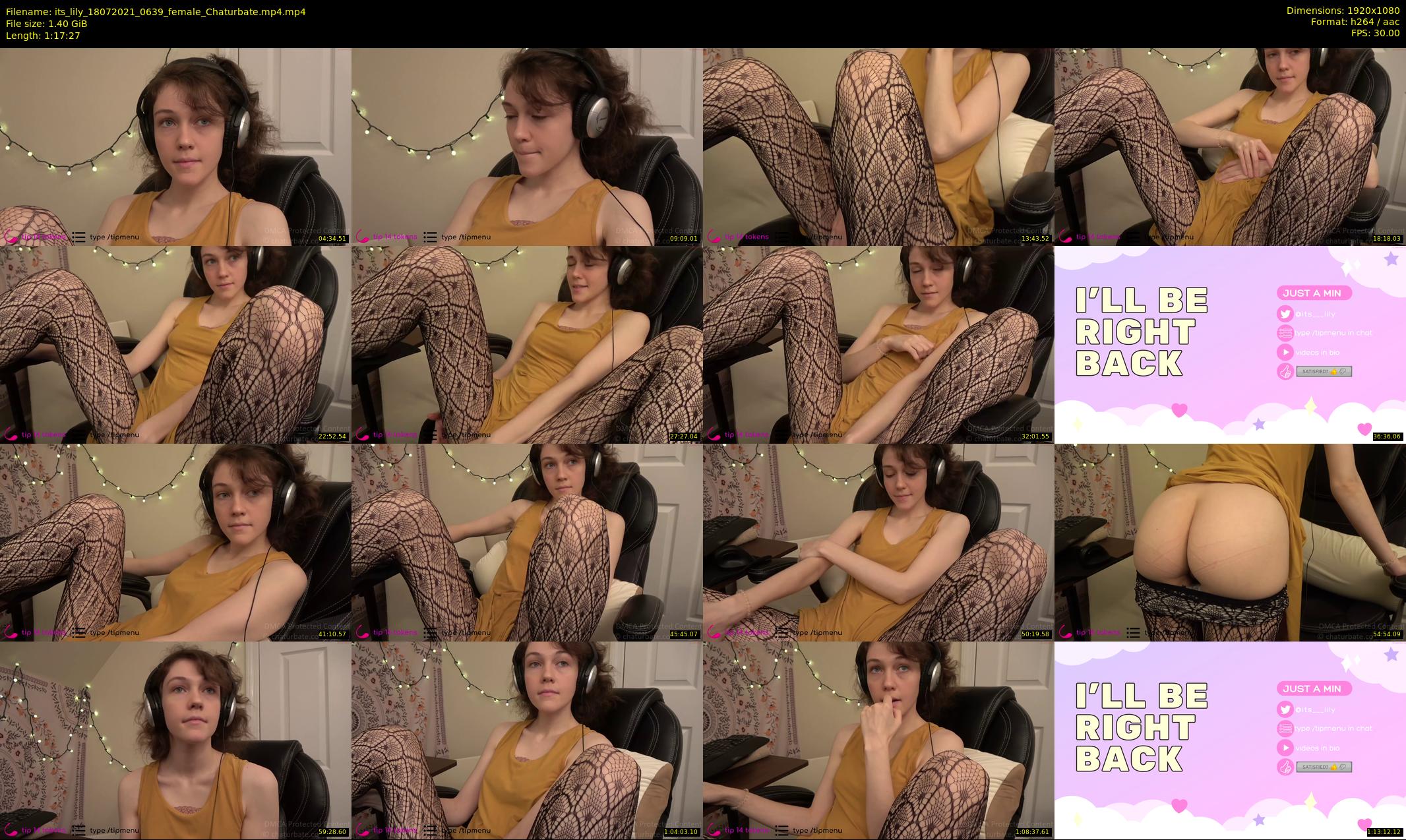its_lily — 78 minute Chaturbate female cam show recording, 1080p, Jul 18, 2021
