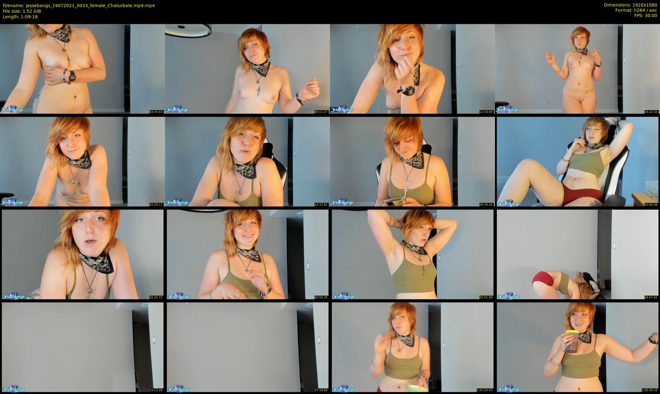 jessebangs — 70 minute Chaturbate female cam show recording, 1080p, Jul 19, 2021