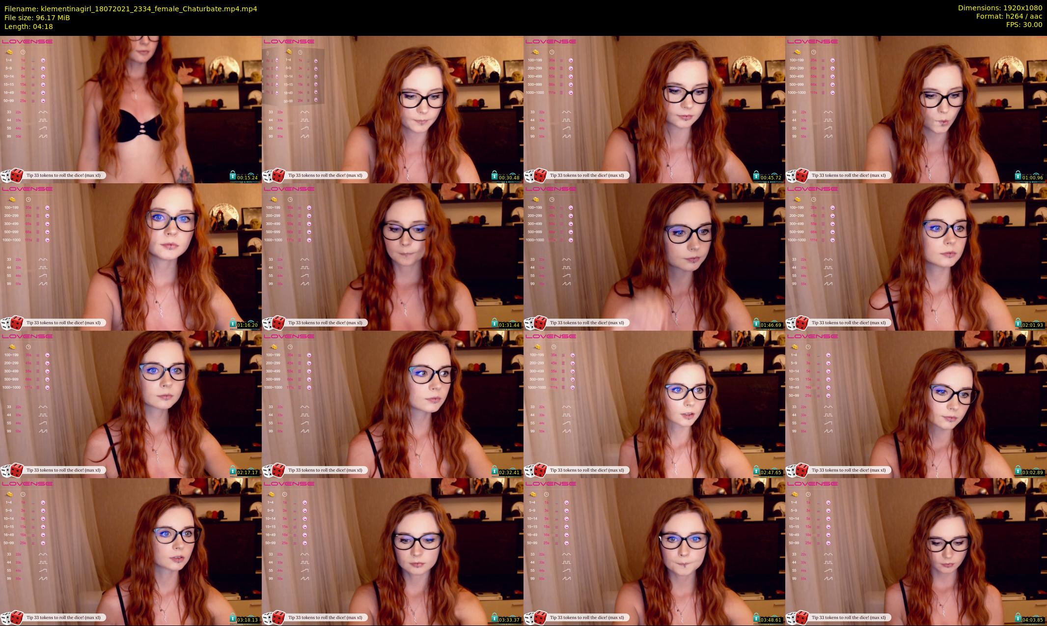 klementinagirl — 5 minute Chaturbate female cam show recording, 1080p, Jul 18, 2021