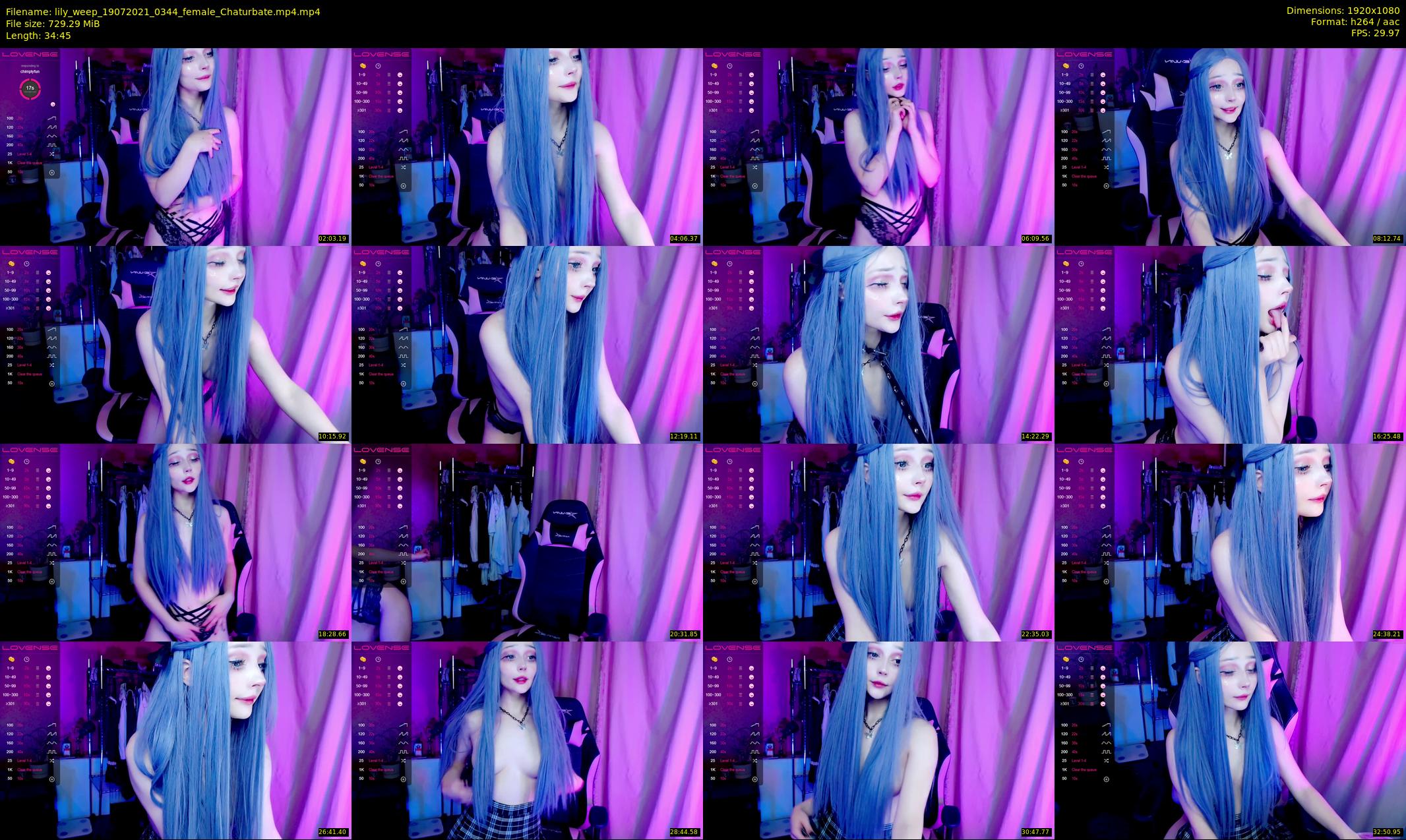 lily_weep — 35 minute Chaturbate female cam show recording, 1080p, Jul 19, 2021