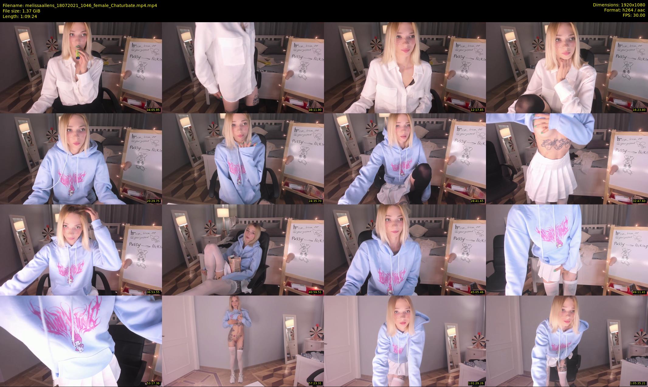 melissaallens — 70 minute Chaturbate female cam show recording, 1080p, Jul 18, 2021