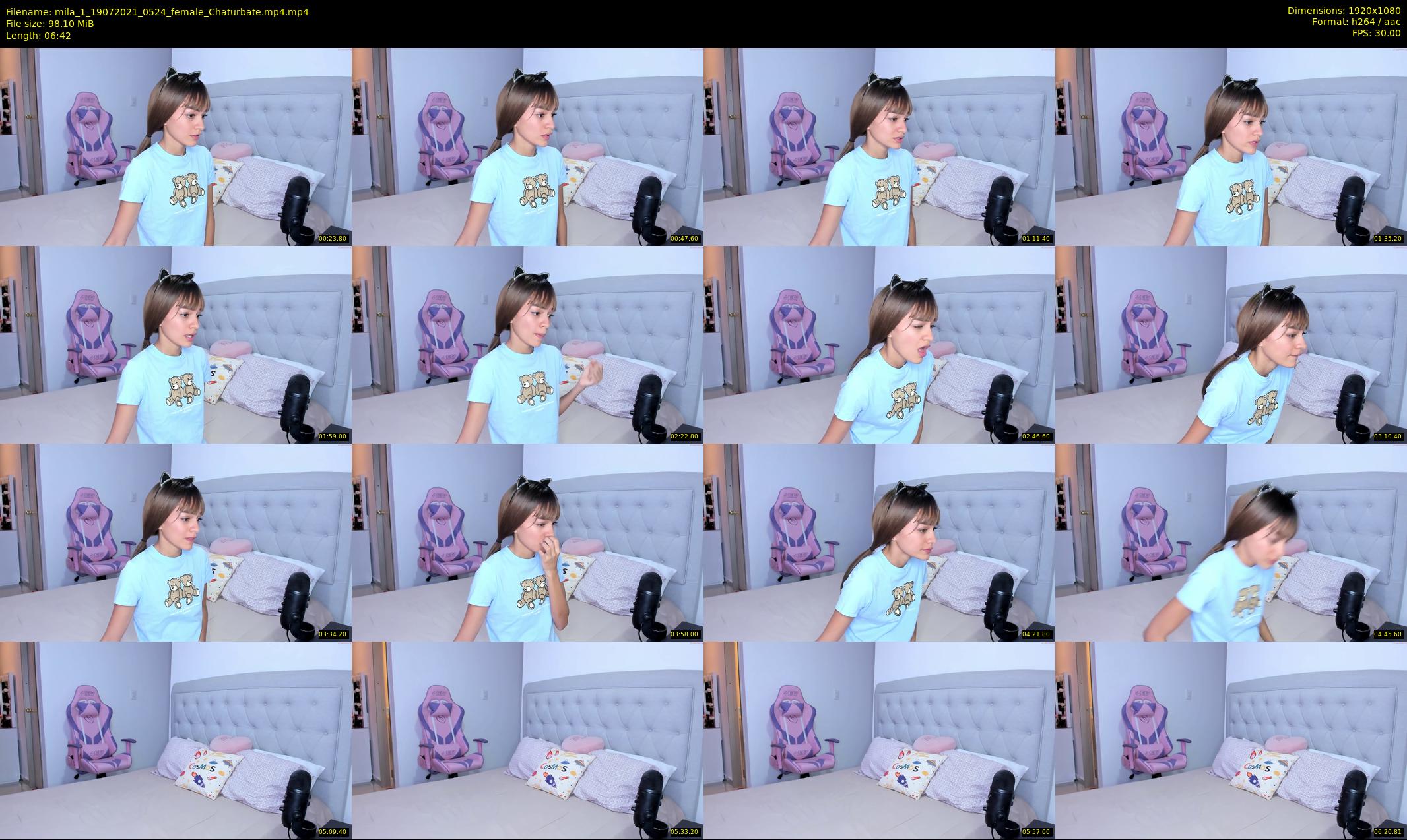 mila_1 — 7 minute Chaturbate female cam show recording, 1080p, Jul 19, 2021