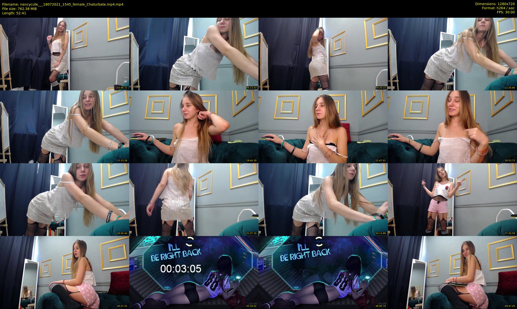 nancycute__ — 53 minute Chaturbate female cam show recording, 720p, Jul 18, 2021