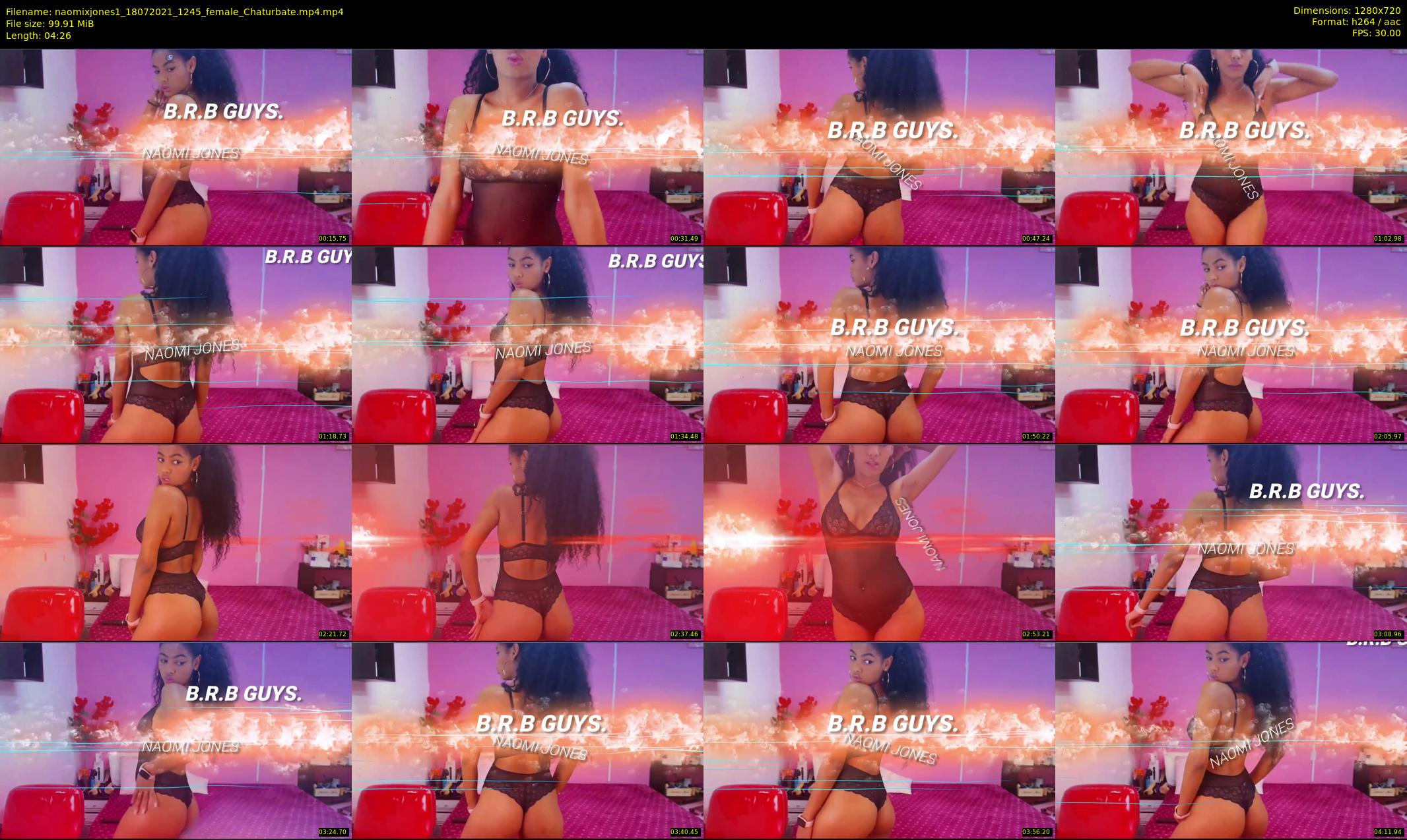 naomixjones1 — 5 minute Chaturbate female cam show recording, 720p, Jul 18, 2021