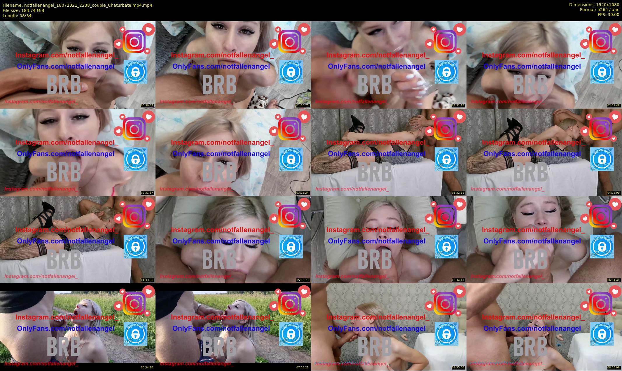 notfallenangel — 9 minute Chaturbate couple cam show recording, 1080p, Jul 18, 2021