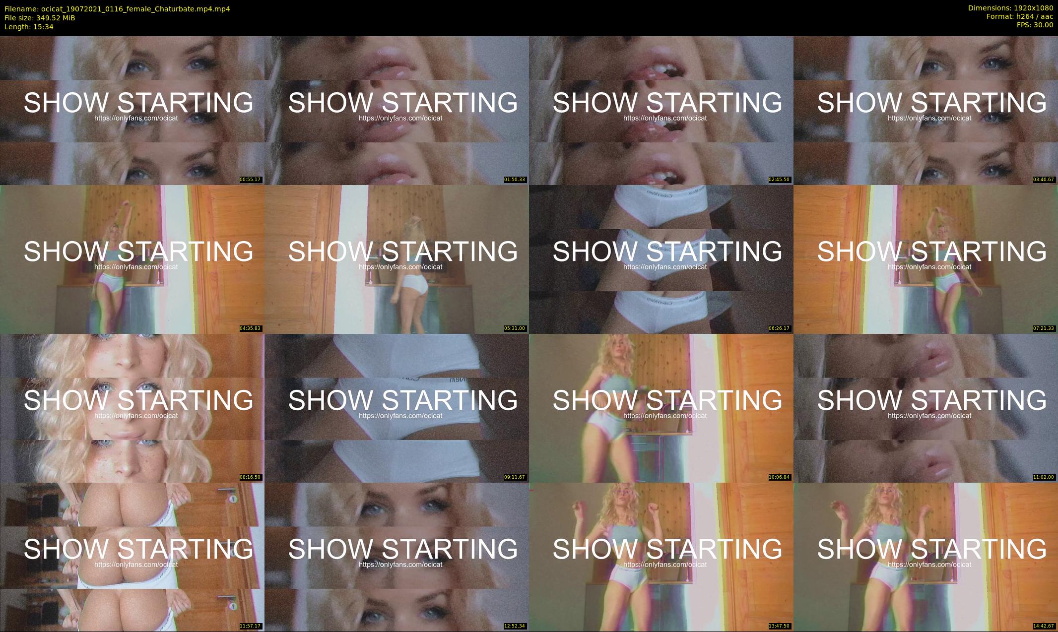 ocicat — 16 minute Chaturbate female cam show recording, 1080p, Jul 19, 2021