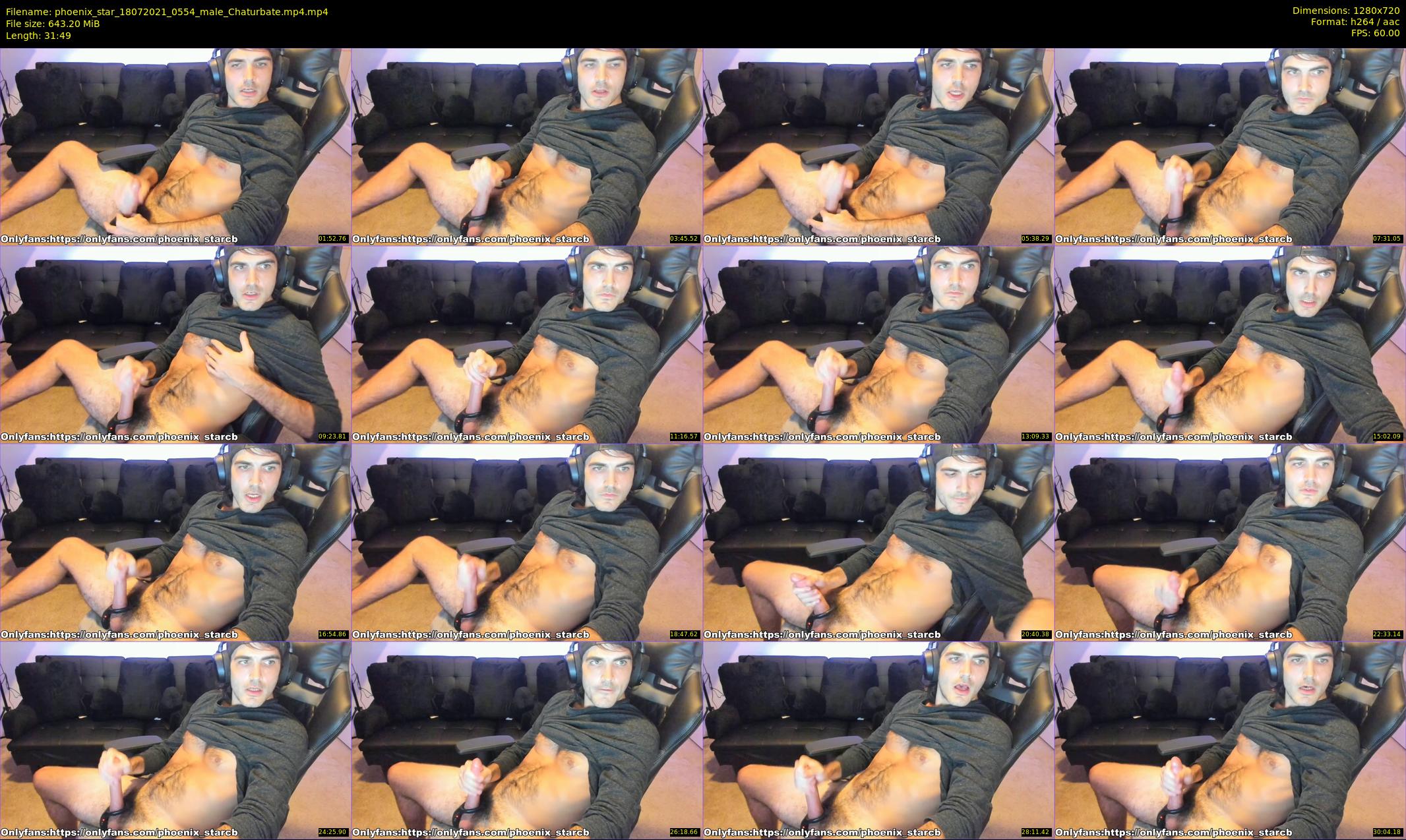 phoenix_star — 32 minute Chaturbate male cam show recording, 720p, Jul 18, 2021