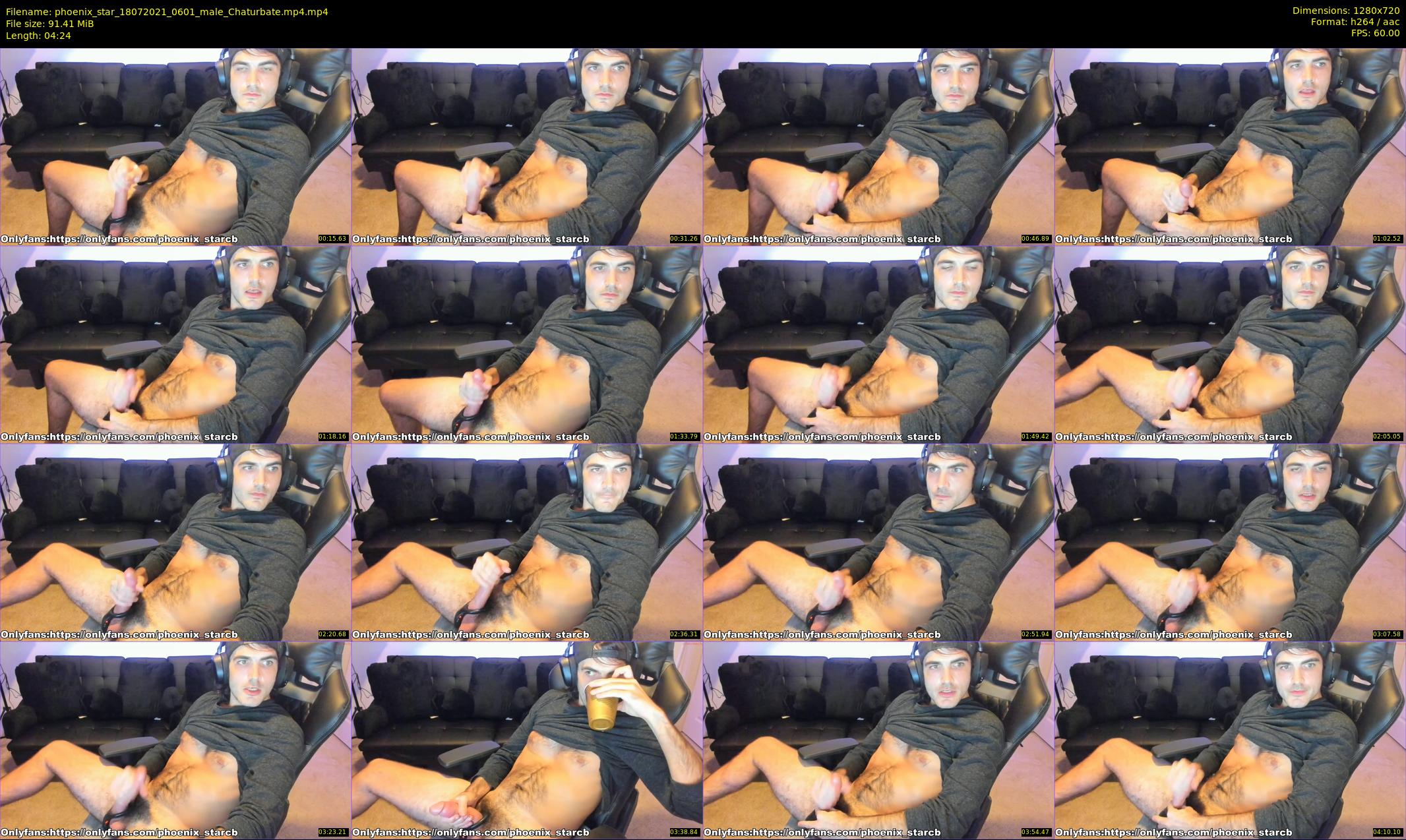 phoenix_star — 5 minute Chaturbate male cam show recording, 720p, Jul 18, 2021