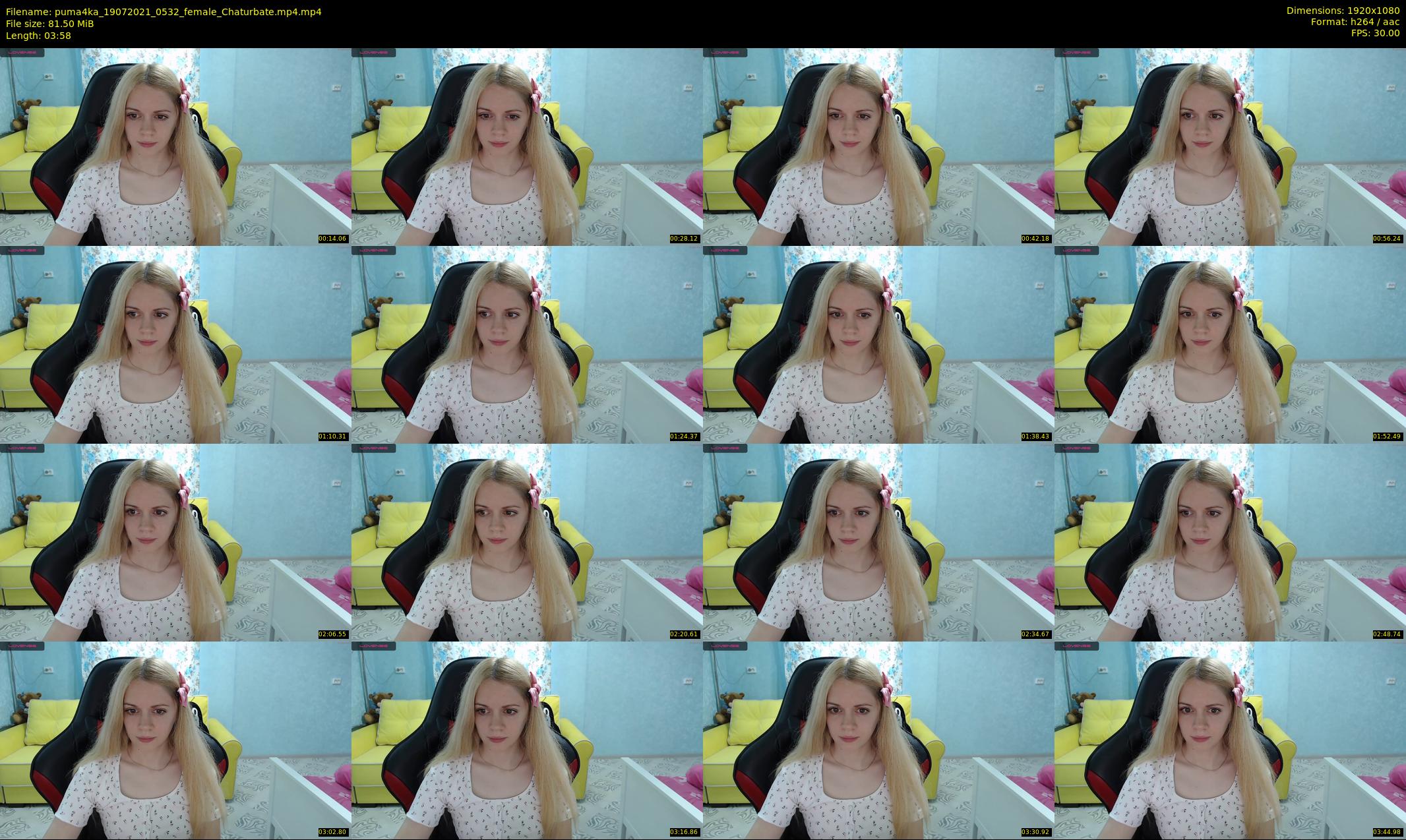 puma4ka — 4 minute Chaturbate female cam show recording, 1080p, Jul 19, 2021
