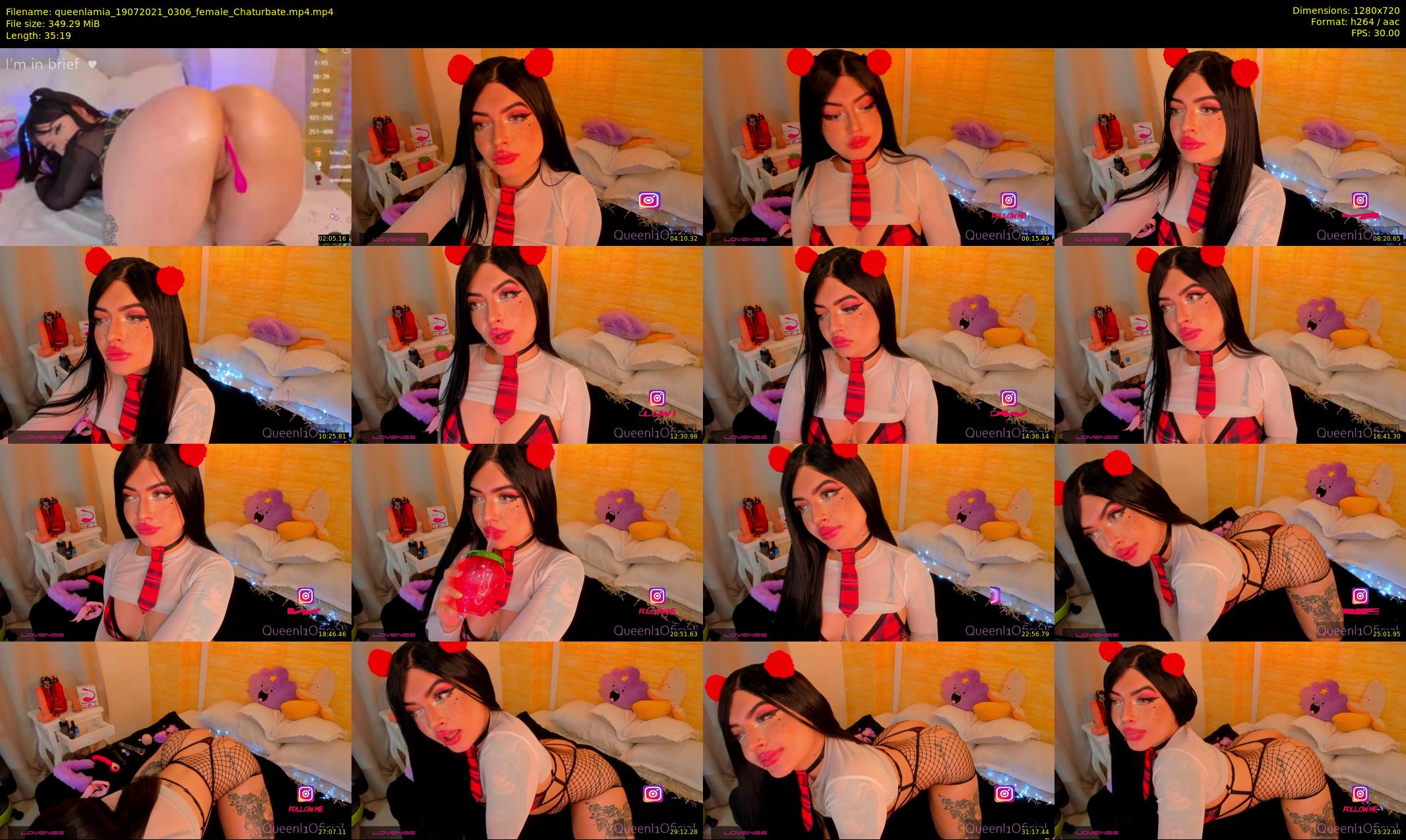 queenlamia — 36 minute Chaturbate female cam show recording, 720p, Jul 19, 2021