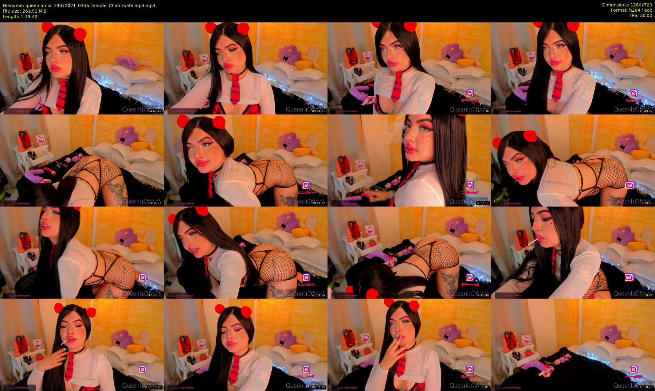 queenlamia — 80 minute Chaturbate female cam show recording, 720p, Jul 19, 2021