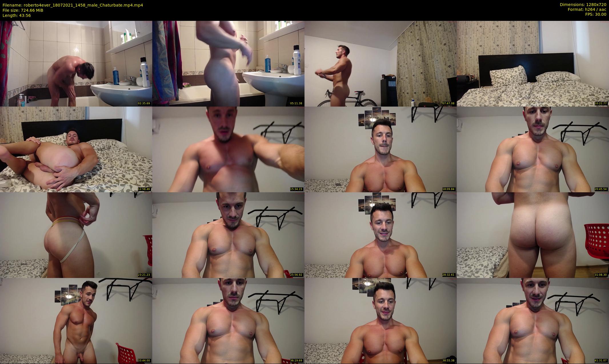 roberto4ever — 44 minute Chaturbate male cam show recording, 720p, Jul 18, 2021