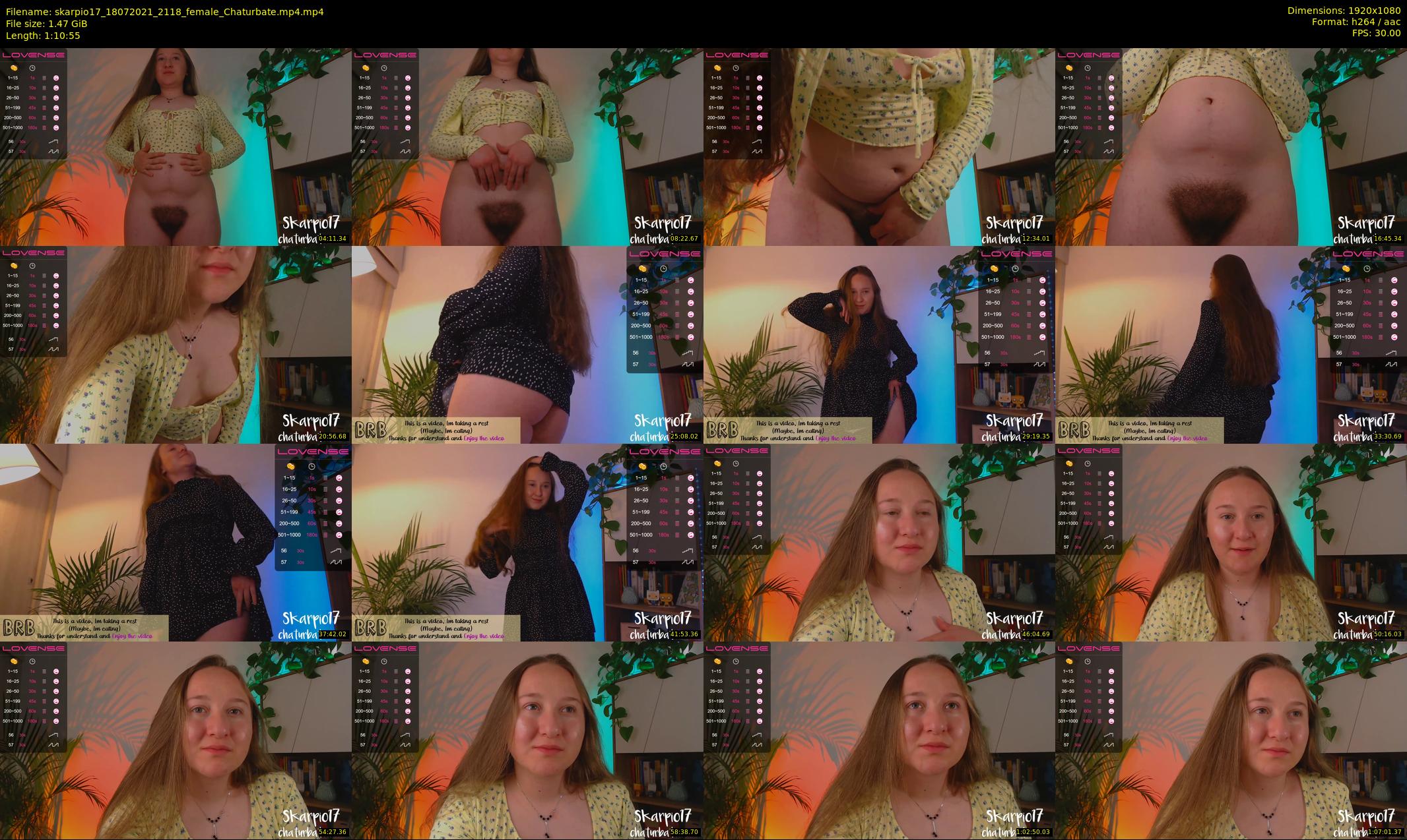 skarpio17 — 71 minute Chaturbate female cam show recording, 1080p, Jul 18, 2021