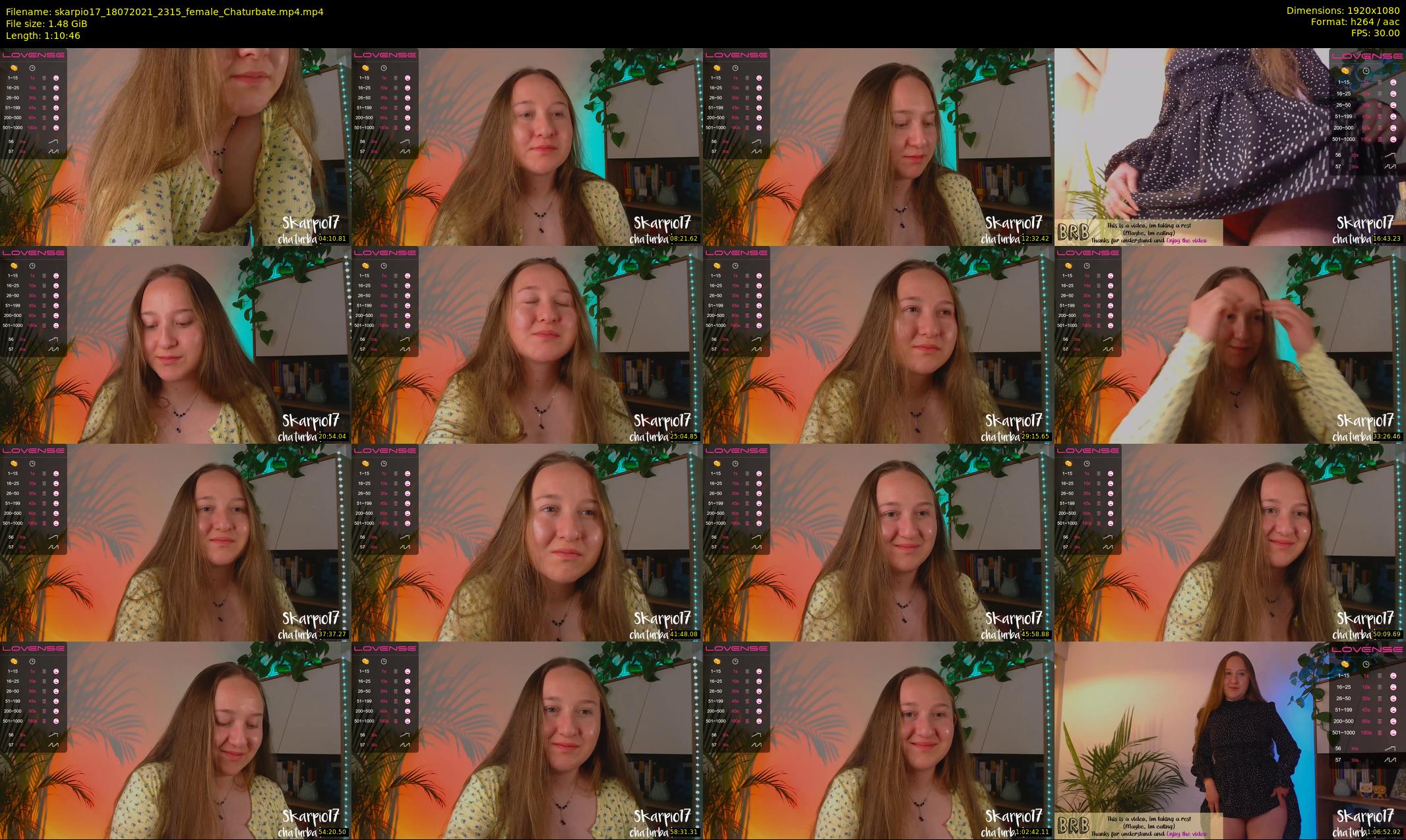 skarpio17 — 71 minute Chaturbate female cam show recording, 1080p, Jul 18, 2021