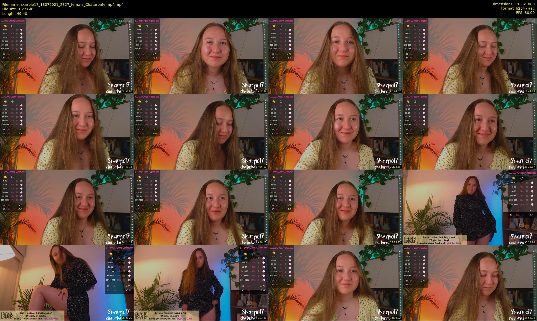 skarpio17 — 50 minute Chaturbate female cam show recording, 1080p, Jul 18, 2021