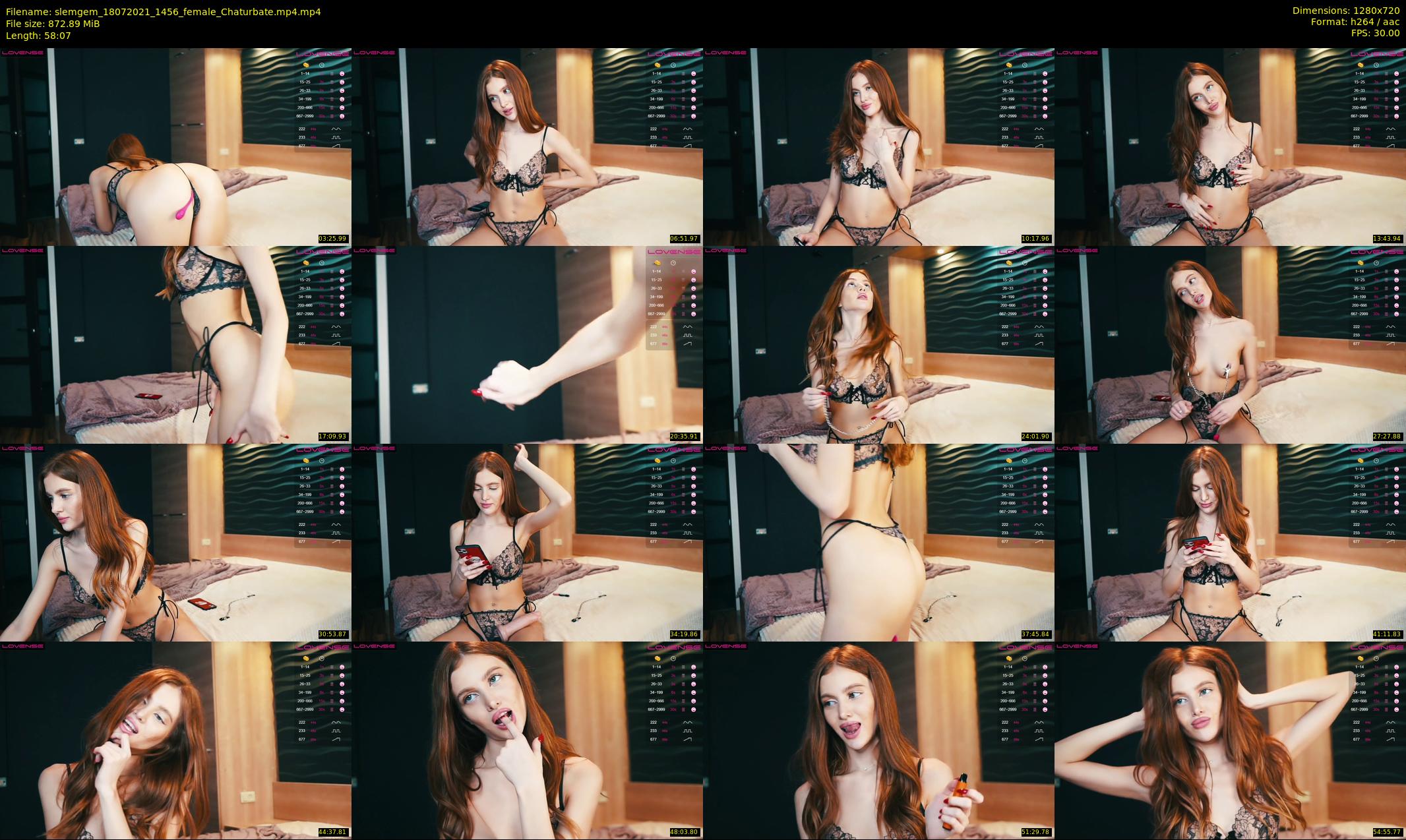 slemgem — 59 minute Chaturbate couple cam show recording, 720p, Jul 18, 2021
