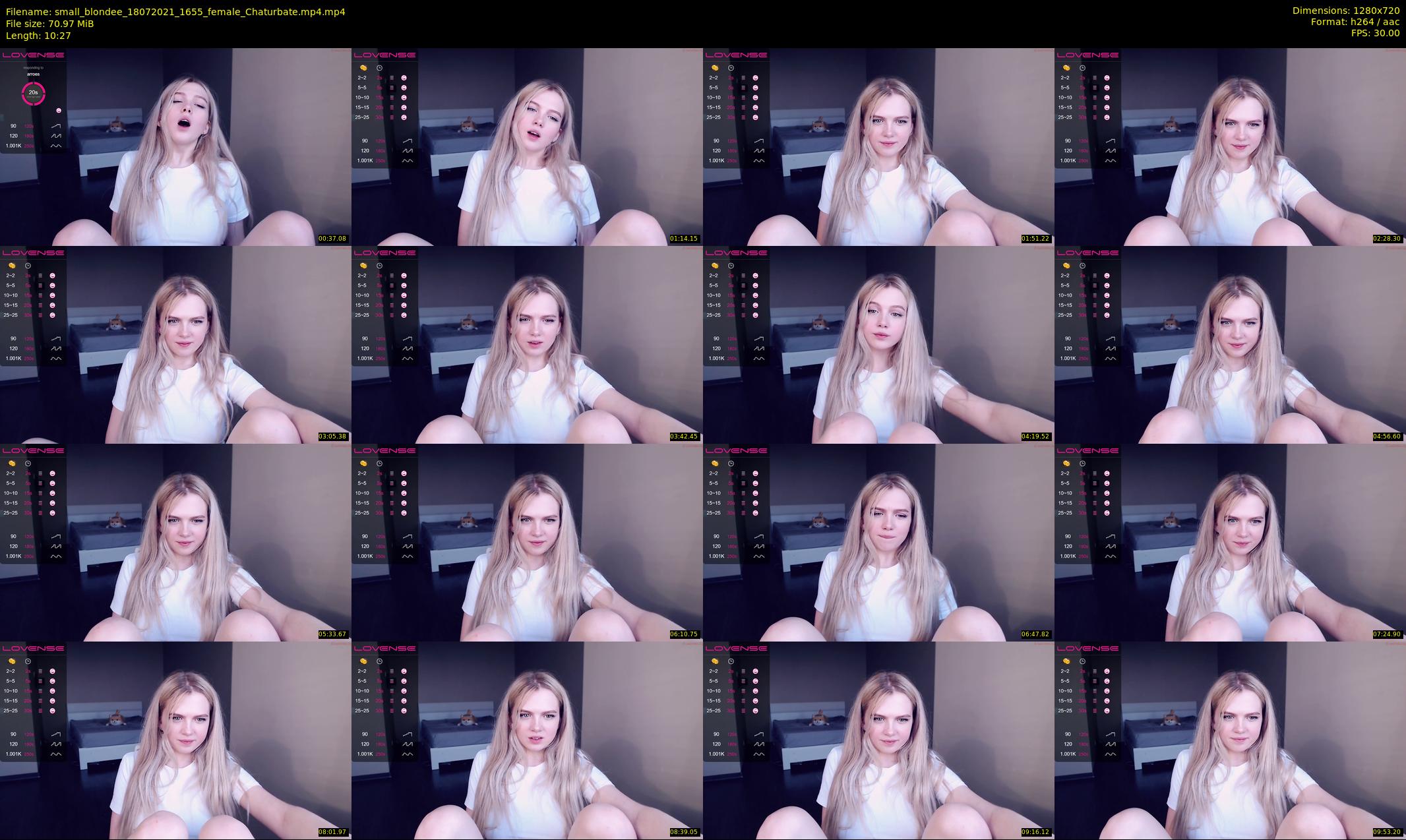 small_blondee — 11 minute Chaturbate female cam show recording, 720p, Jul 18, 2021
