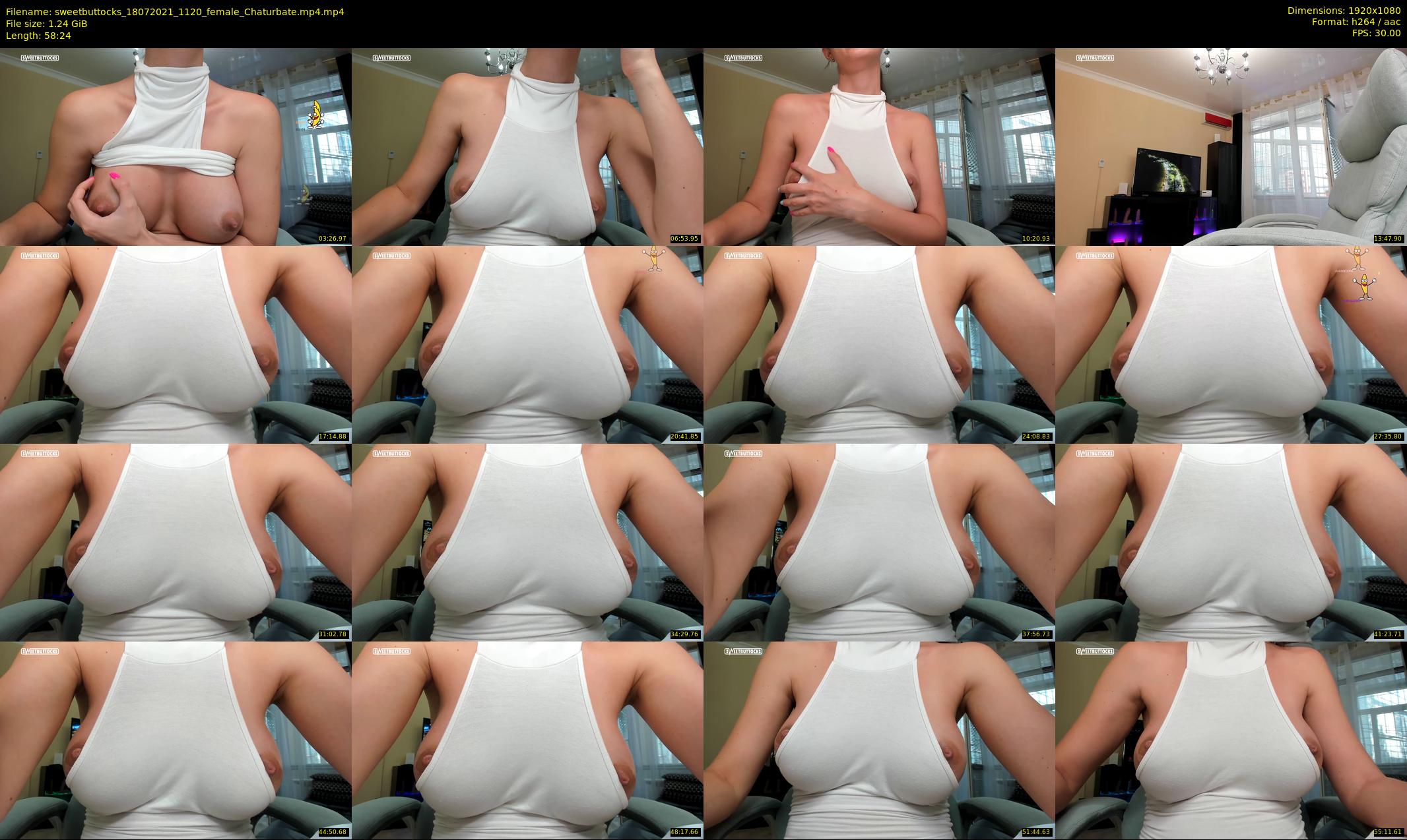 sweetbuttocks — 59 minute Chaturbate female cam show recording, 1080p, Jul 18, 2021