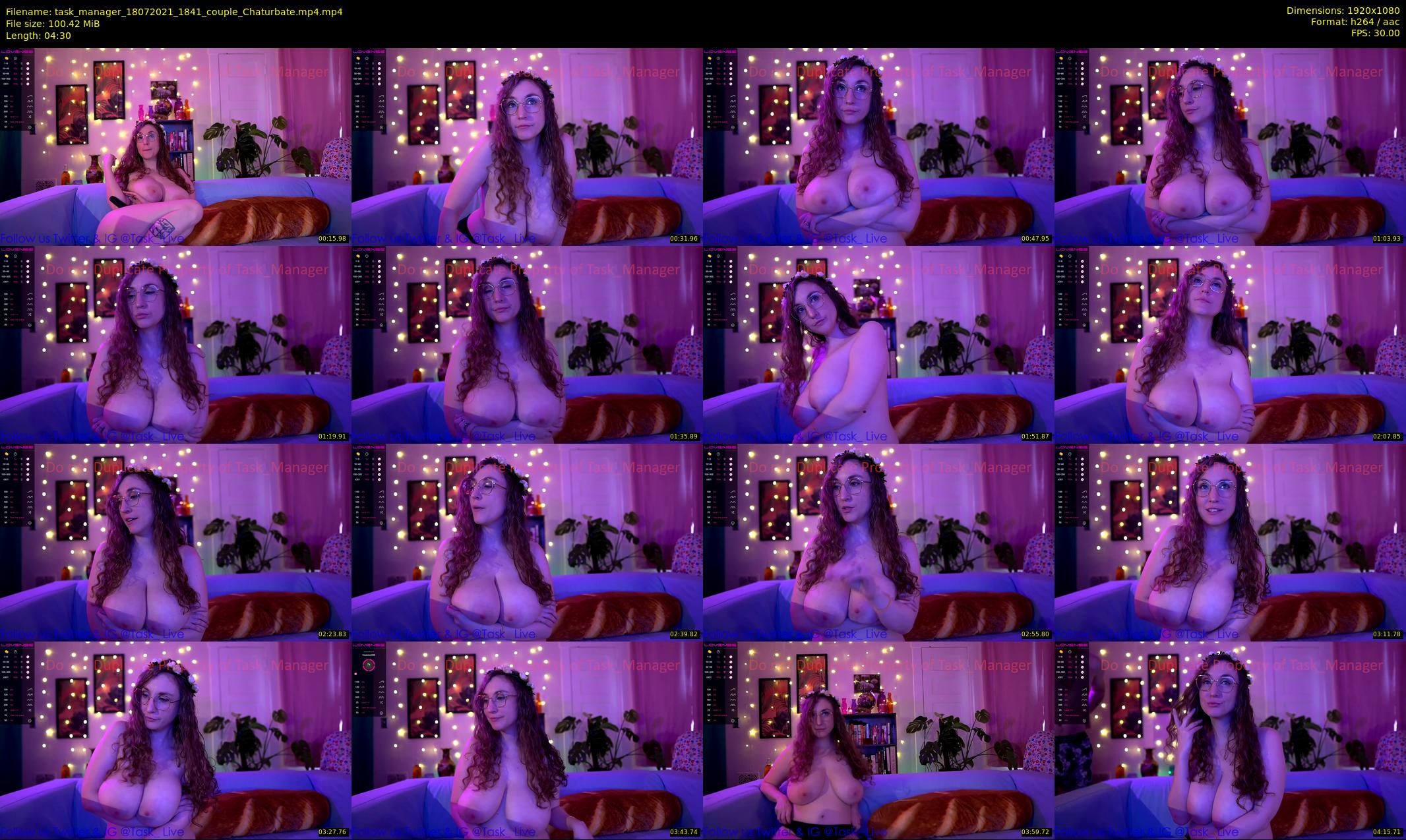task_manager — 5 minute Chaturbate couple cam show recording, 1080p, Jul 18, 2021